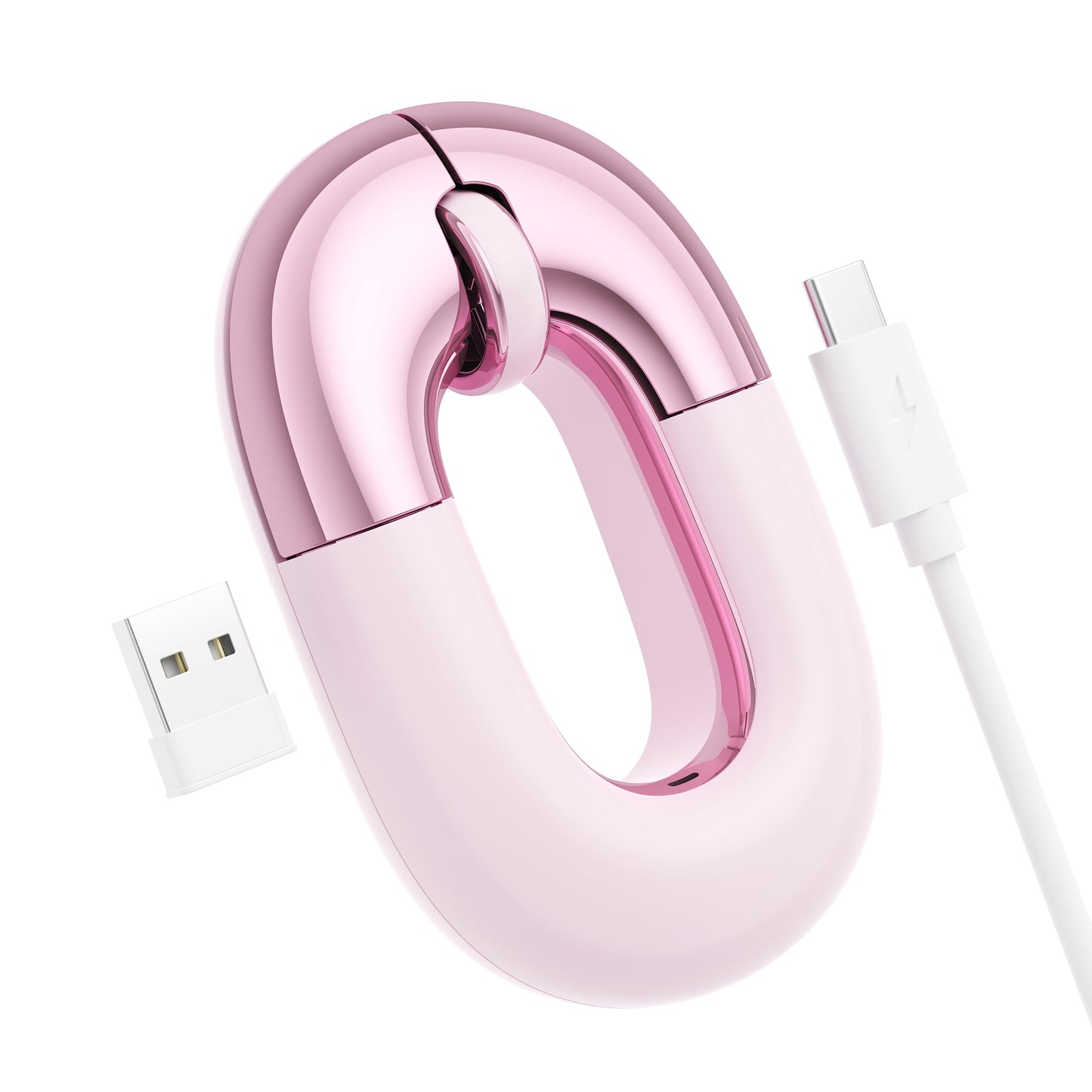 Travel Mouse Dual Mode Wireless Charging Mouse,Macaron Color Scheme Sweet Donut Bluetooth Computer Mice,Silent and Lightweight,1