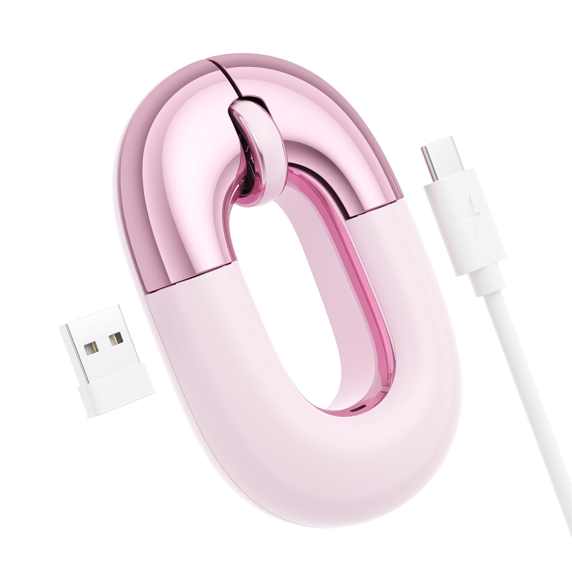 Travel Mouse Dual Mode Wireless Charging Mouse,Macaron Color Scheme Sweet Donut Bluetooth Computer Mice,Silent and Lightweight,1