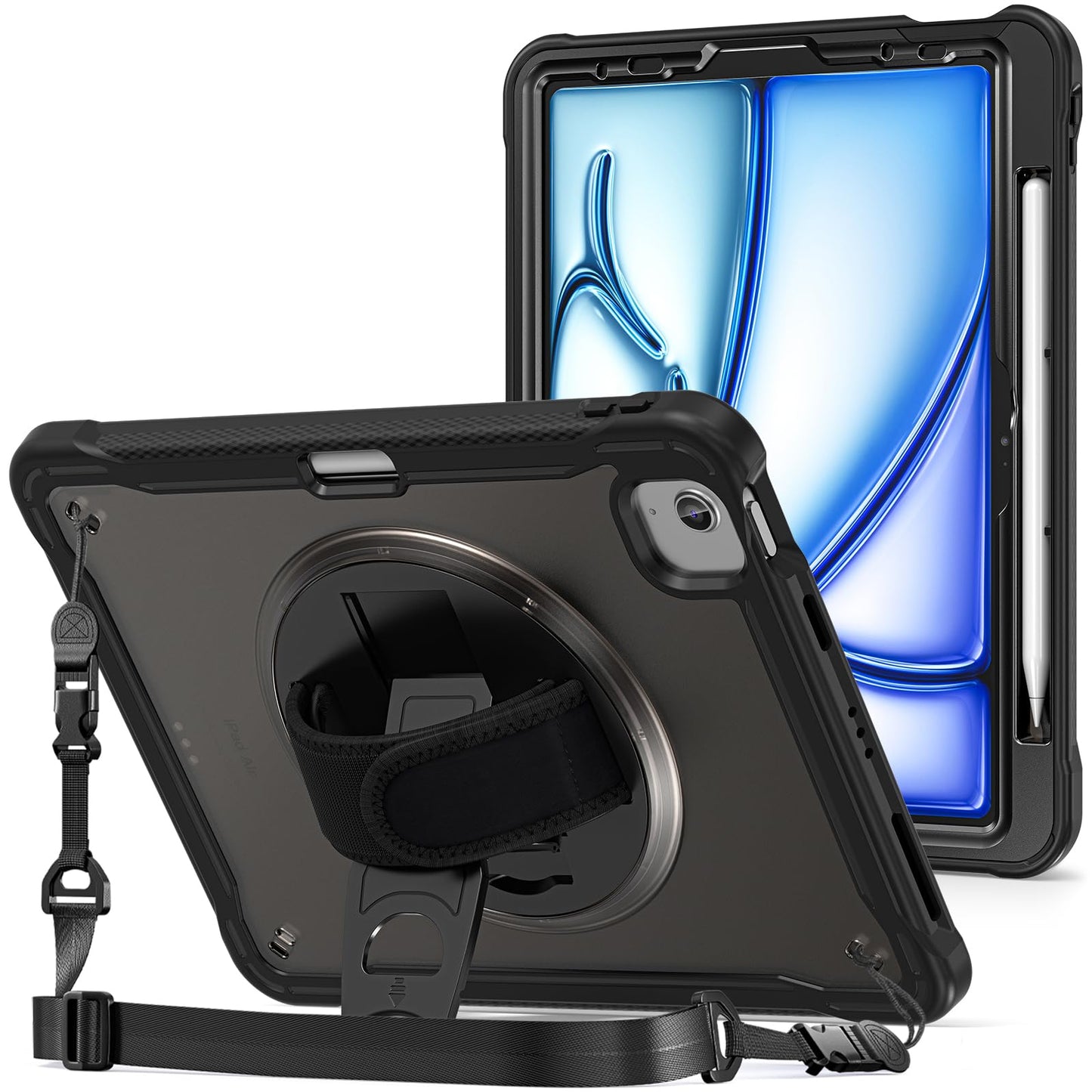 ProCase for iPad Air 11-inch 7th (M3) 2025/ 6th (M2) 2024/ Air 5th / 4th Gen 10.9/ iPad Pro 11 4th/3rd/2nd/1st Gen, Heavy Duty S