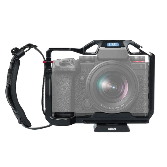 SIRUI S5II S5IIX G9 II Camera Cage with Wrist Strap, Full Cage for Panasonic LUMIX S5II S5IIX G9 with Built-in Plate for Arca, N