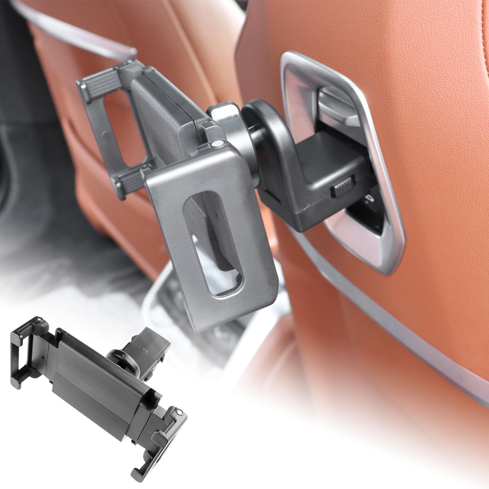 KUNGKIC for Car Headrest Tablet Holder for BMW X3 X5 X6 I20 G05 G06 G45 G60 G61 G70 Adjustable Tablet Car Mount for Back Seat Ro