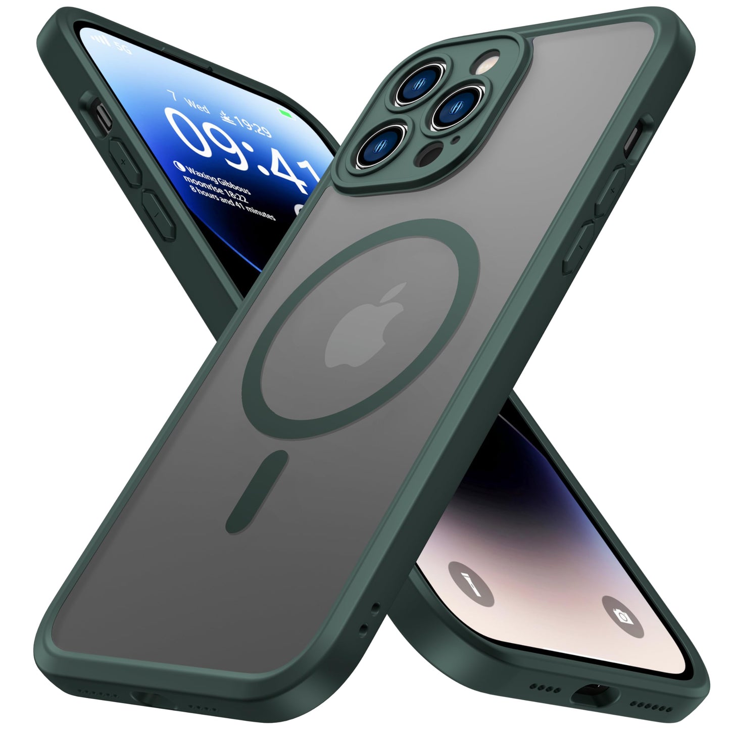 ImpactStrong Magnetic Guard Designed for iPhone 14 Pro Case [Camera Protection] [Military Grade Drop Tested] [Compatible with Ma