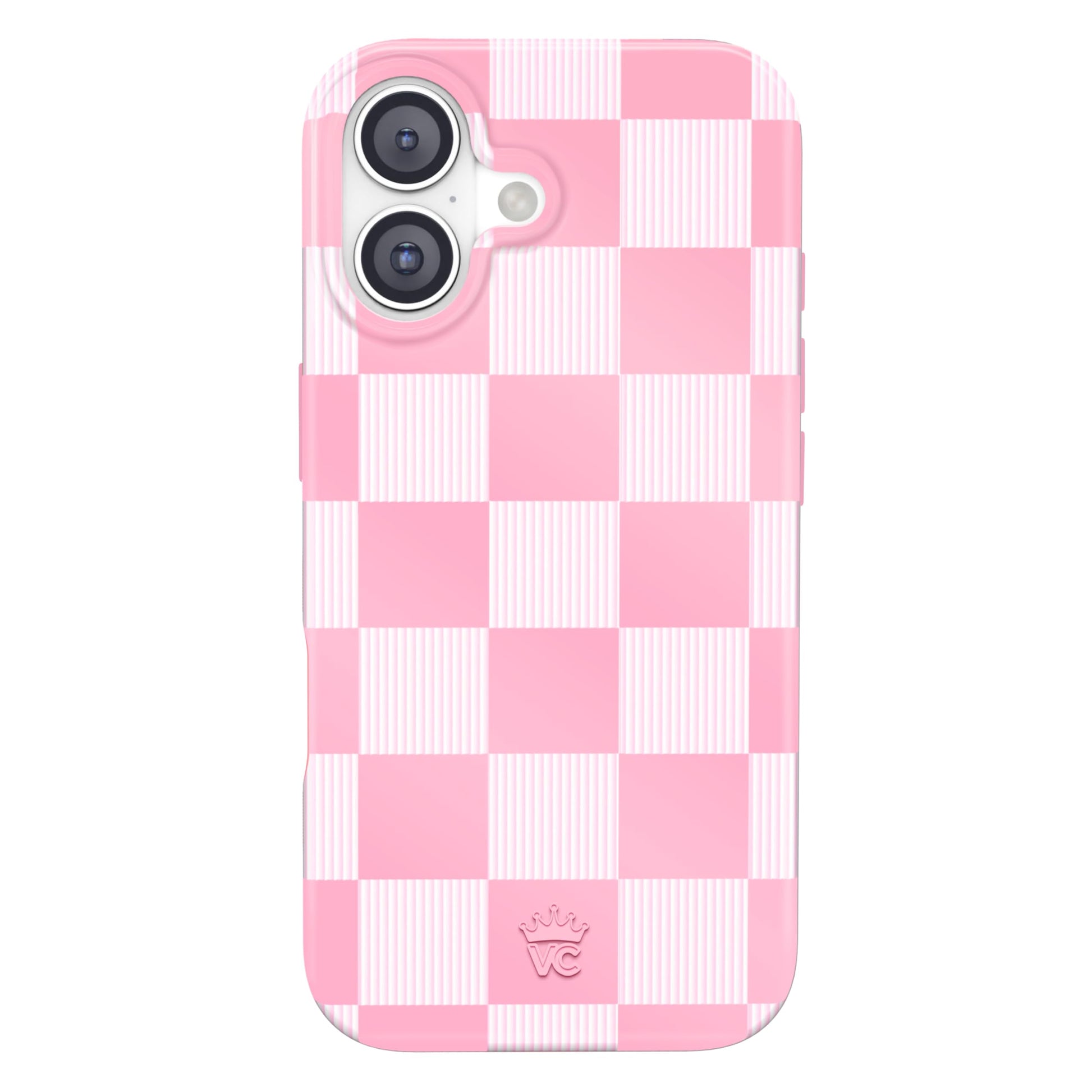 VELVET CAVIAR Case for iPhone 17 | Compatible with MagSafe | 10ft Drop Tested | Protective Designer Cases | Pink Vibe Checkered