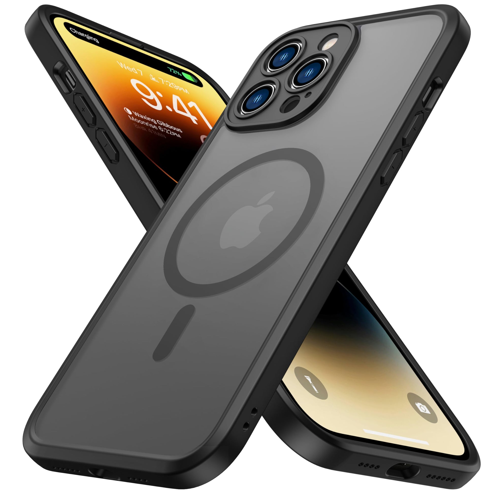 ImpactStrong Magnetic Guard Designed for iPhone 14 Pro Max Case [Camera Protection] [Military Grade Drop Tested] [Compatible wit