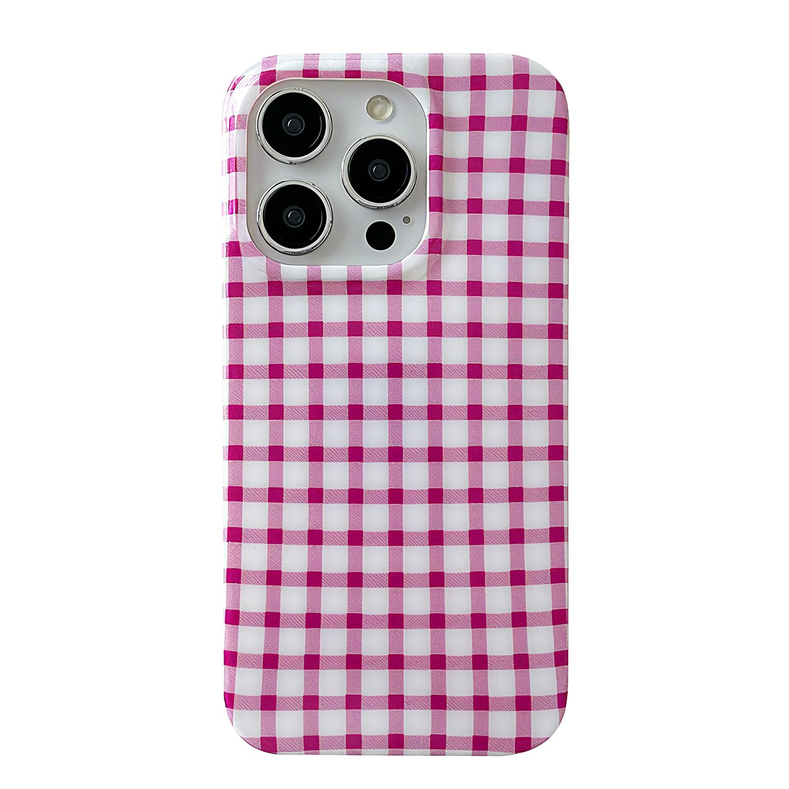 ZTOFERA for iPhone 14 Pro Case with Trendy Grids Plaid Checkerboard Pattern,Fashion Simple Checkered Print for Women Men,Soft TP