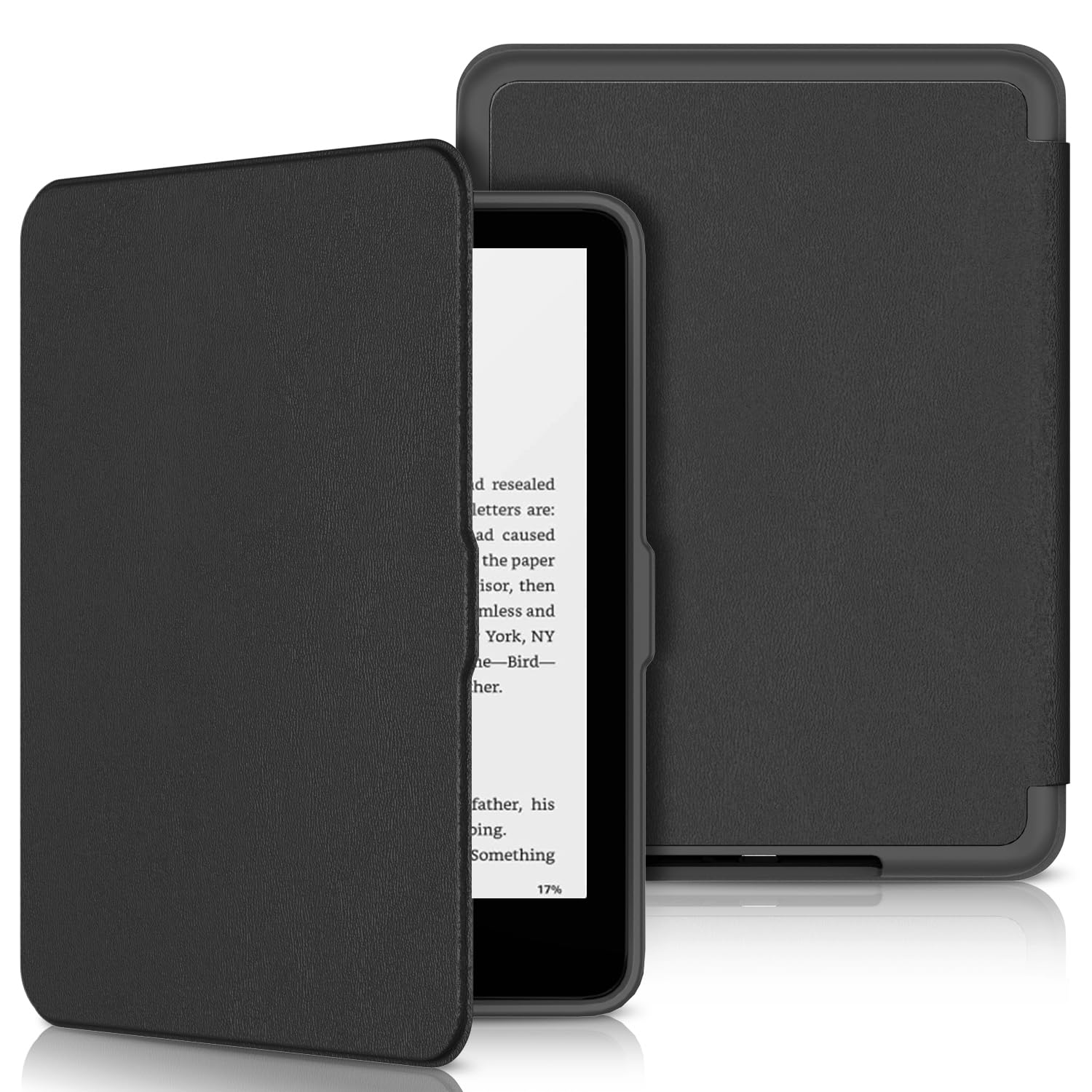 Sanyetral Premium PU Protective Case with Auto Wake/Sleep Function, Incompatible with Remarkable TCL Nokia -Black