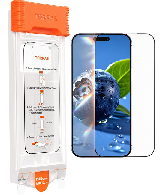 TORRAS OrigArmor for iPhone 17 Pro Max Screen Protector [100% Anti Reflection][3D Full Coverage Fit] Military-Grade Shatterproof