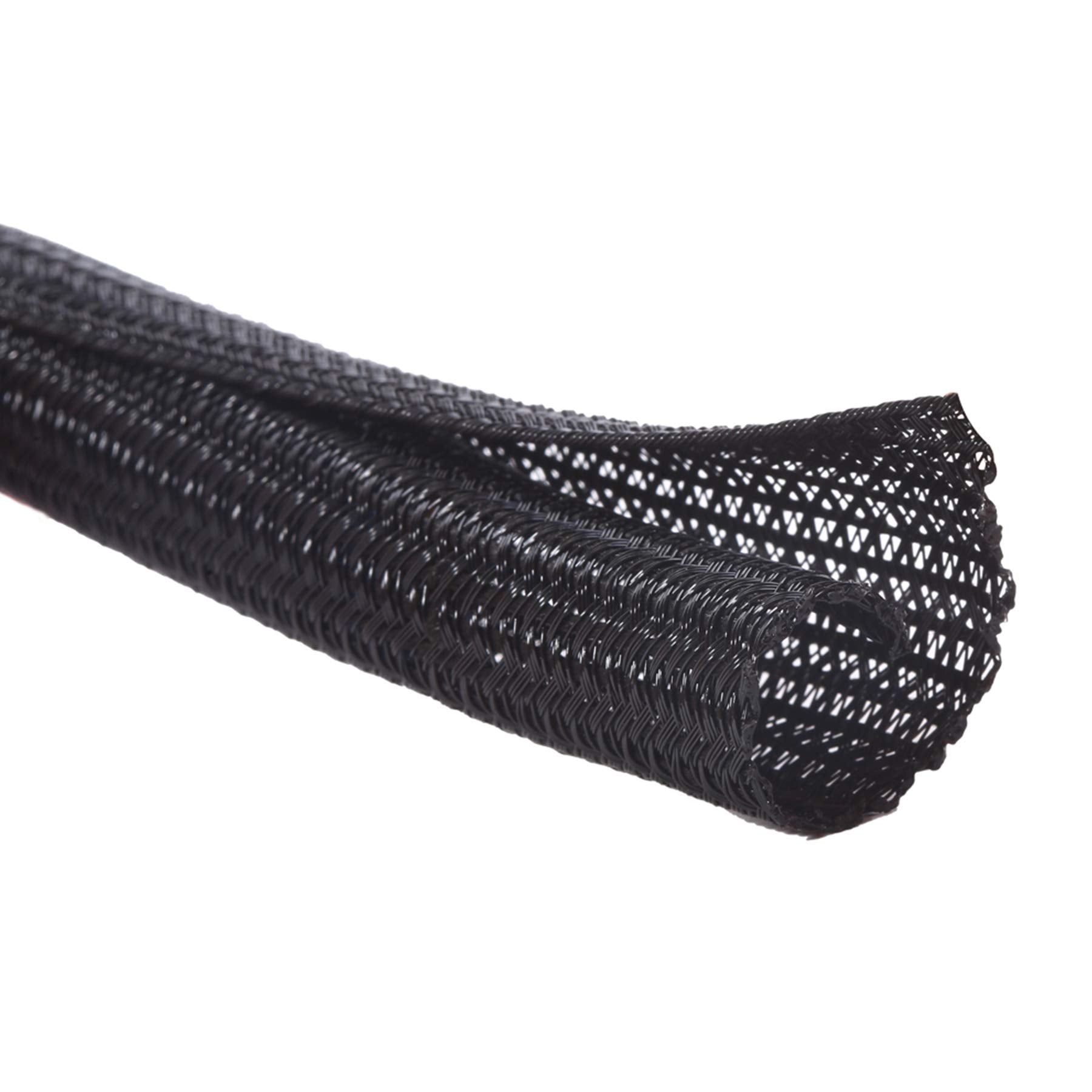Alex Tech 10ft - 1 inch Cord Protector Wire Loom Tubing Cable Sleeve Split Sleeving For USB Cable Power Cord Audio Video Cable -