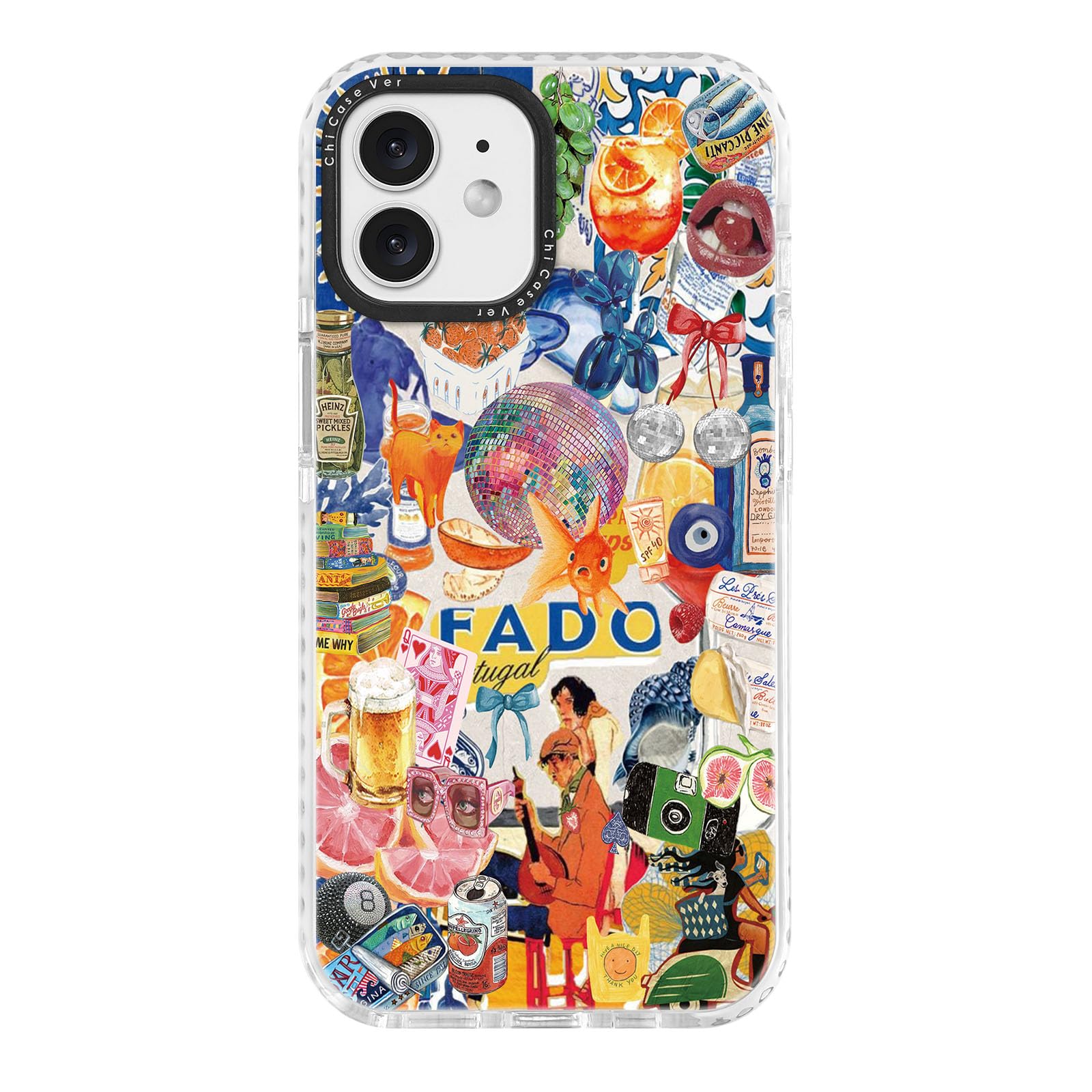 ChiCaseVer for iPhone 11 Case, Fruity Summer Collage, Military-Grade Drop Protection, Designer Quirky Artistic Soft Slim TPU Pro