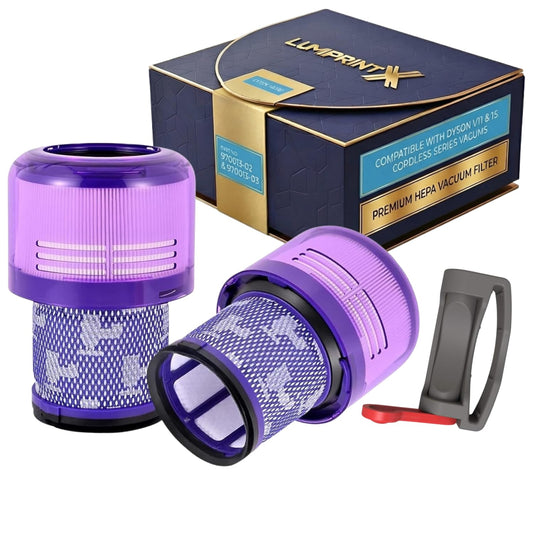 Dyson V11 Filter, 2-Pack Premium True HEPA Replacement Filters for Dyson V11, V11 Animal, V11 Completed/Absolute, Dyson-V15, V15