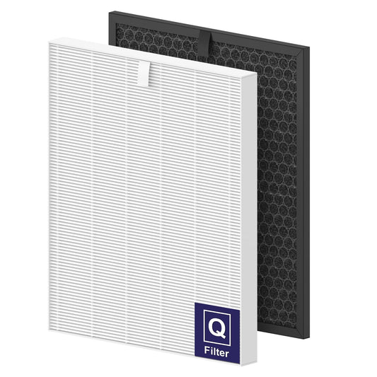 FMDZFL 5510 Filter Q Replacement for Winix 5510 and 5520 Air Purifier, 1x H13 True HEPA + 1x Activated Carbon (Part# 1712-0123-0