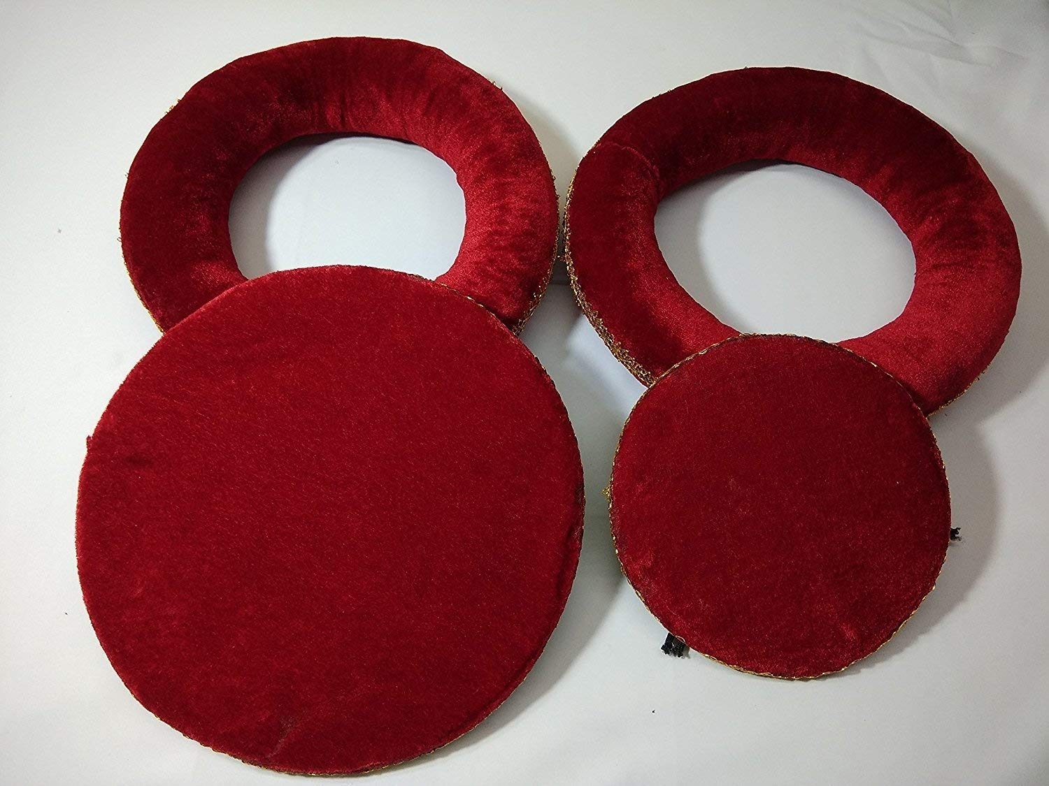Sai Musicals Tabla Cushion Set (Standard, Red)