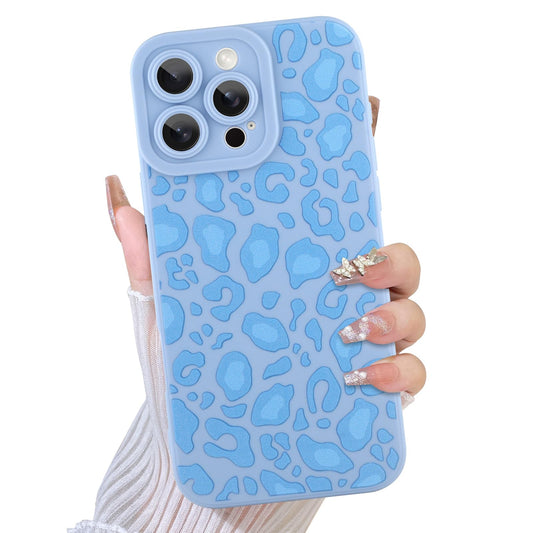 TEAUGHT Compatible with iPhone 16 Pro Max Case Cute Pattern Leopard Print Cheetah Camera Protection Cover, Cheetah Pattern Phone