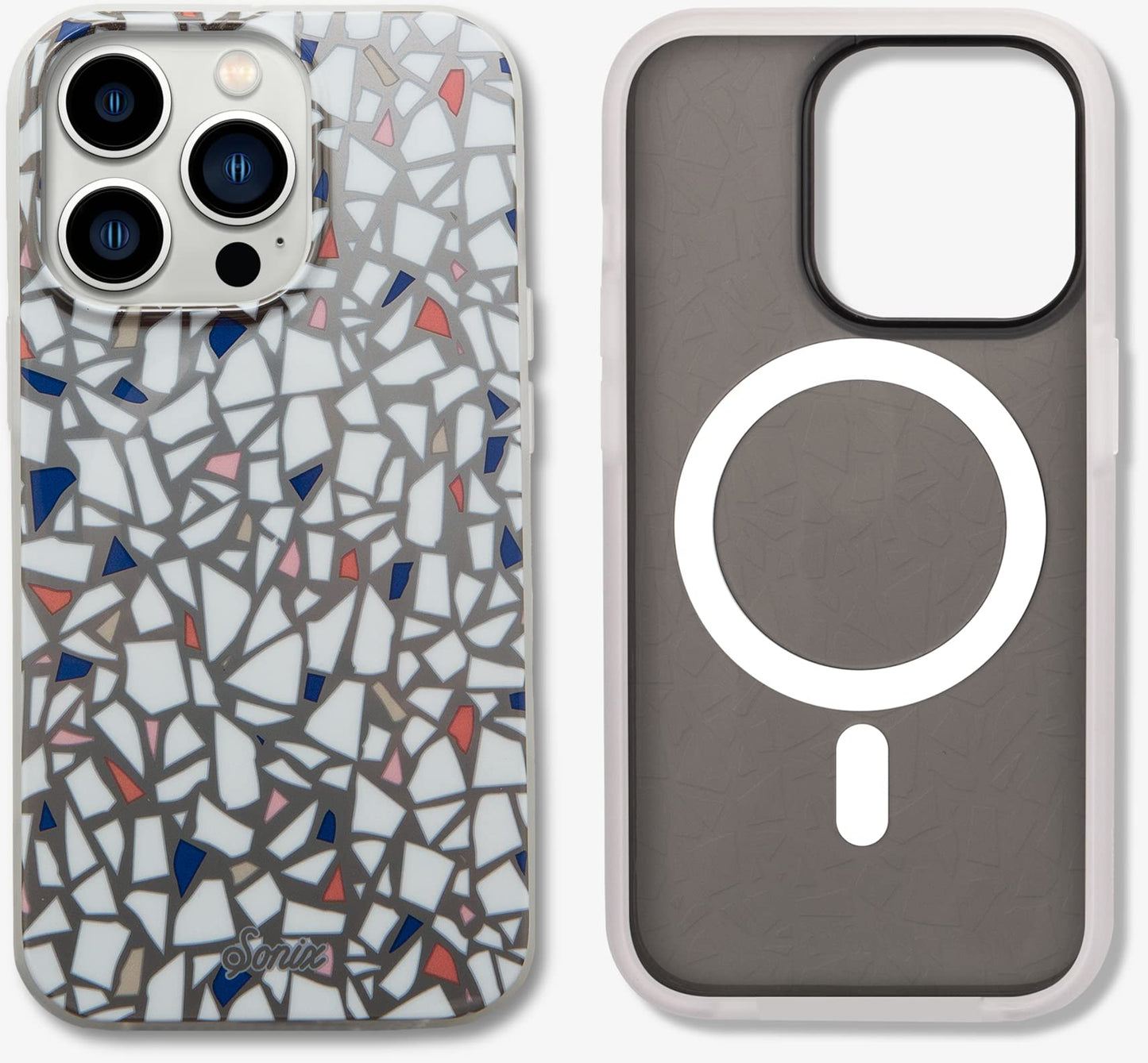 Sonix Case for iPhone 13 Pro | Compatible with MagSafe | 10ft Drop Tested | Terrazzo Black