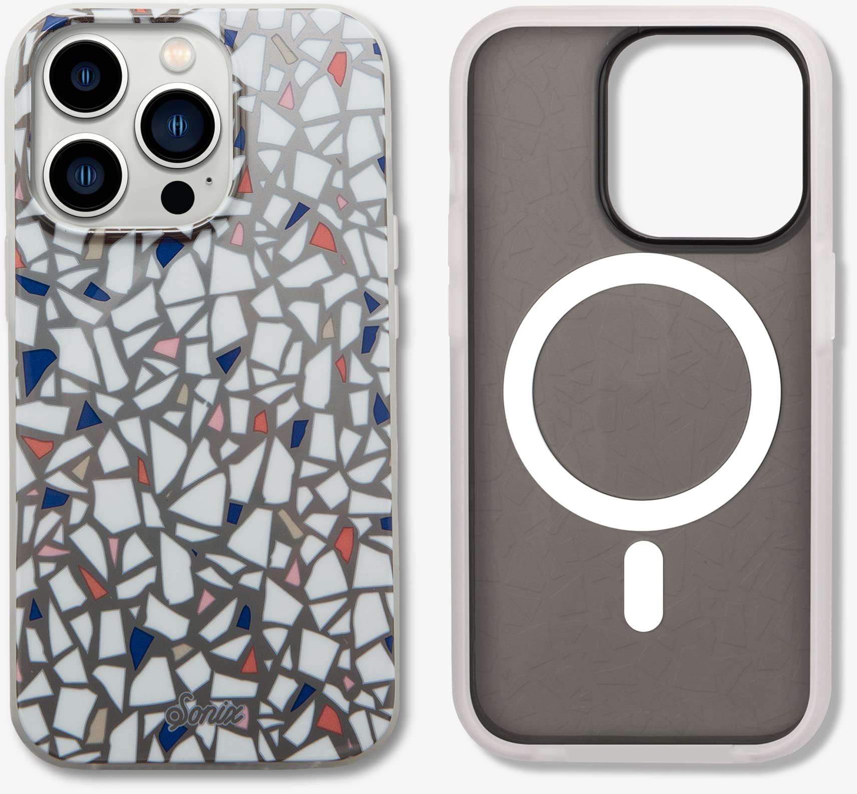 Sonix Case for iPhone 13 Pro | Compatible with MagSafe | 10ft Drop Tested | Terrazzo Black