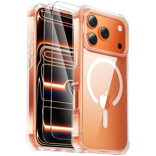 Gotubiim for iPhone 17 Pro Max Case,Screen Protector*2,Anti-Yellowing,Compatible with MagSafe,[Military Grade Drop Tested] Heavy