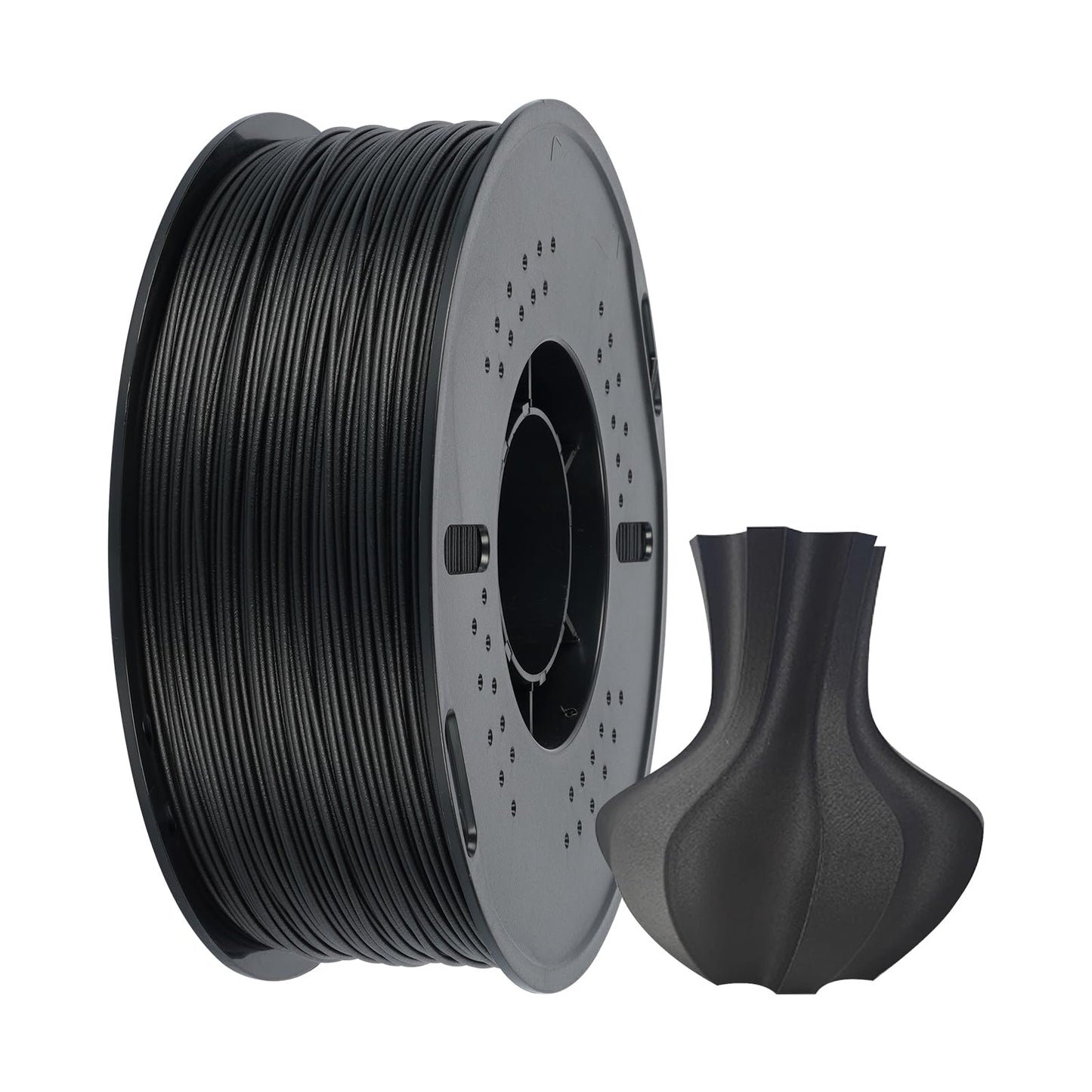 Kingroon Carbon Fiber ABS Filament 1.75mm, High Strength & Heat Resistant for Functional Prototypes, Mechanical Parts - 1kg Spoo