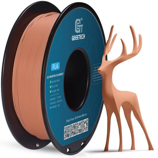 GEEETECH Matte PLA Filament 1.75mm, Orange PLA Matte 3D Printer Filament 1kg Spool (2.2lbs), Dimensional Accuracy +/- 0.02 mm, 1