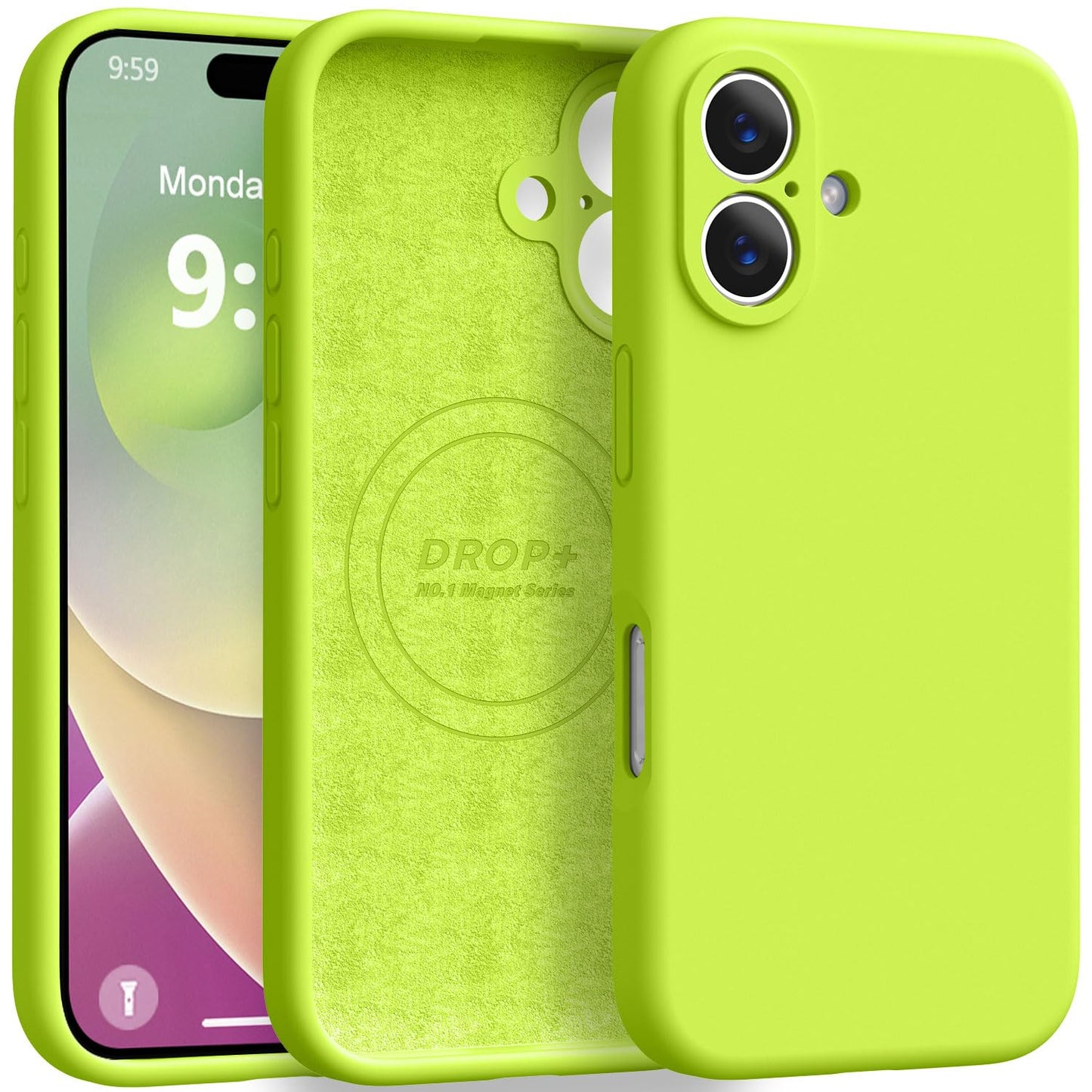 Ktele Magnetic for iPhone 16 Case [Compatible with Magsafe] [Premium Silicone Satin-Smooth Touch] Slim Shockproof Anti-Scratch M