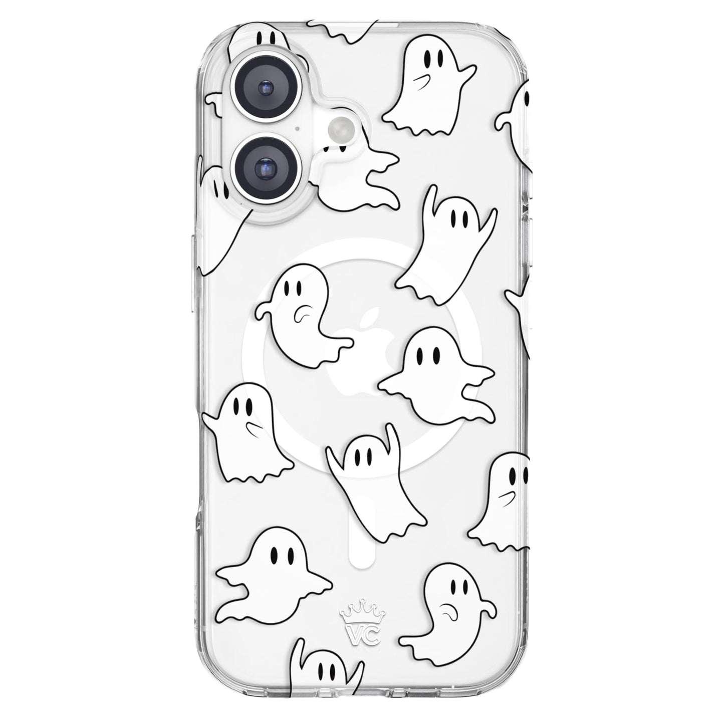 VELVET CAVIAR Case for iPhone 17 | Compatible with MagSafe | 10ft Drop Tested | Halloween Cases for Women | Ghosts Clear