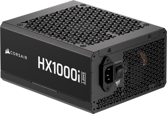 CORSAIR HX1000i Shift Fully Modular ATX Power Supply - Built-in iCUE Link System Hub, Native 12V-2x6 Cable, ATX 3.1 & PCIe 5.1,