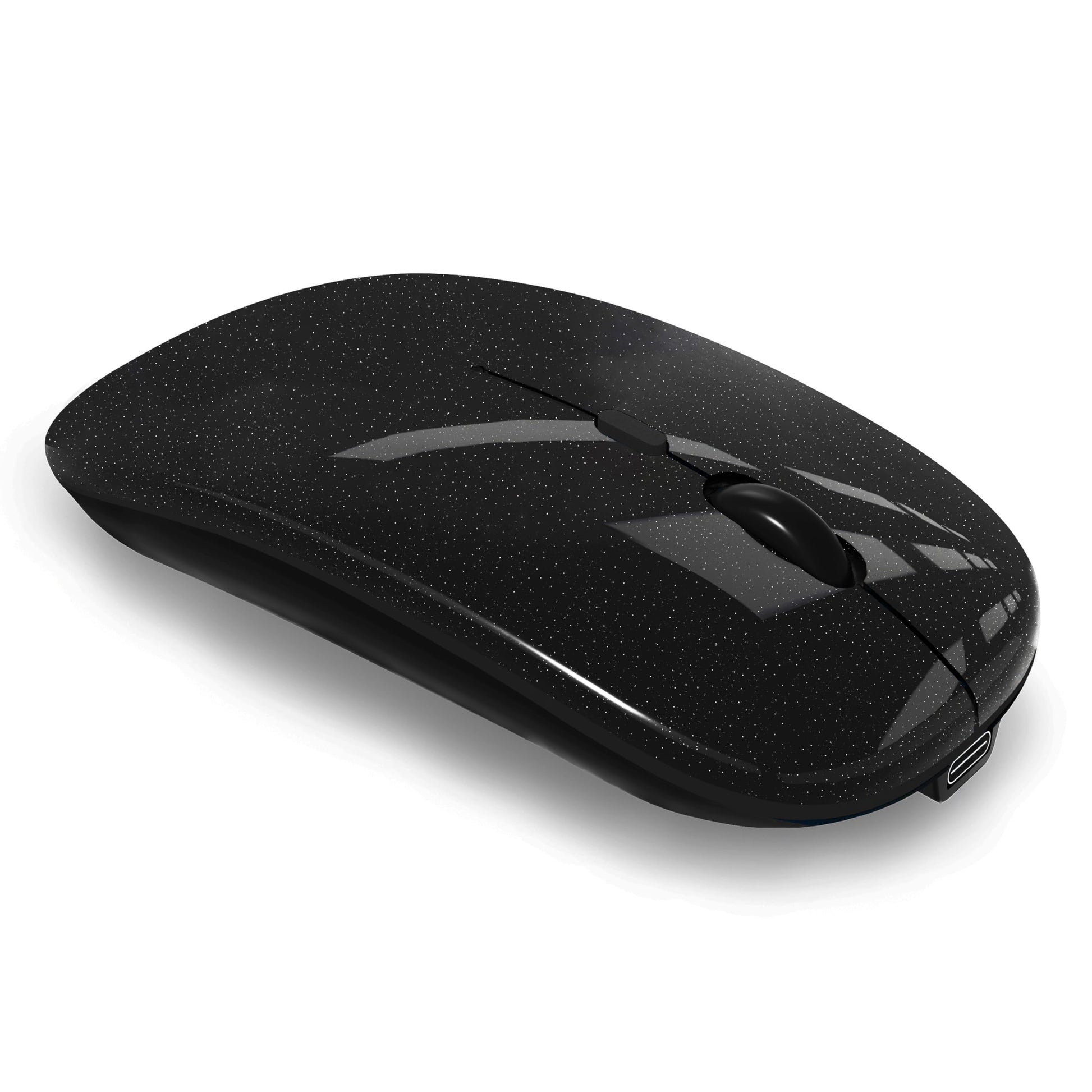 WREANU Wireless Bluetooth Mouse Rechargeable Laptop Mice Silent Slim Use(Bluetooth5.2 and Portable 2.4GHz USB Receiver)Dual Mode