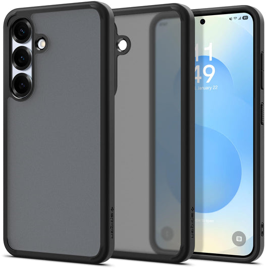 Spigen Ultra Hybrid Designed for Galaxy S25 Case (2025) [Anti-Yellowing], [Military-Grade Protection] - Frost Black