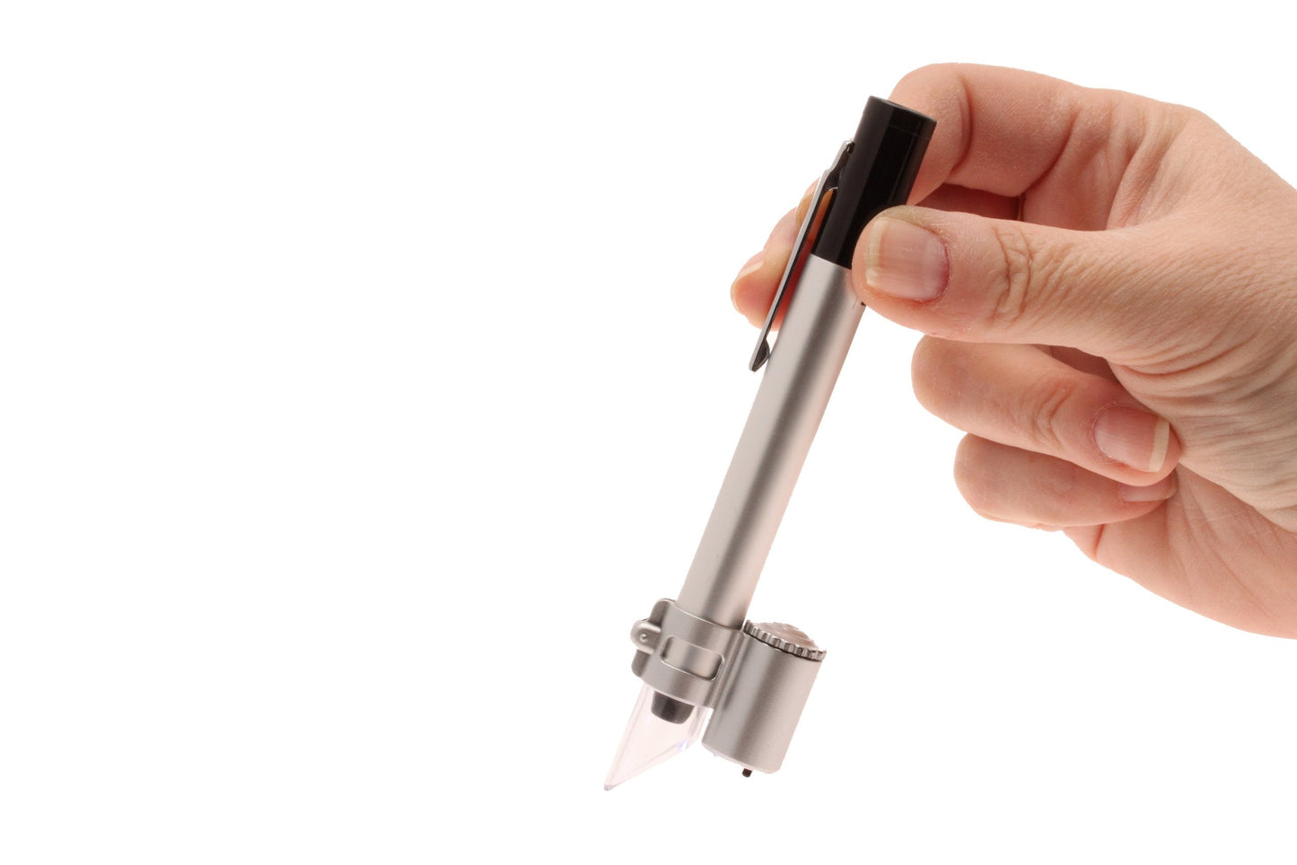 Aven 26800C-550 Pocket Pen Type Microscope with LED Light, LED Illumination, 25x Magnification, 3.3mm Field of View