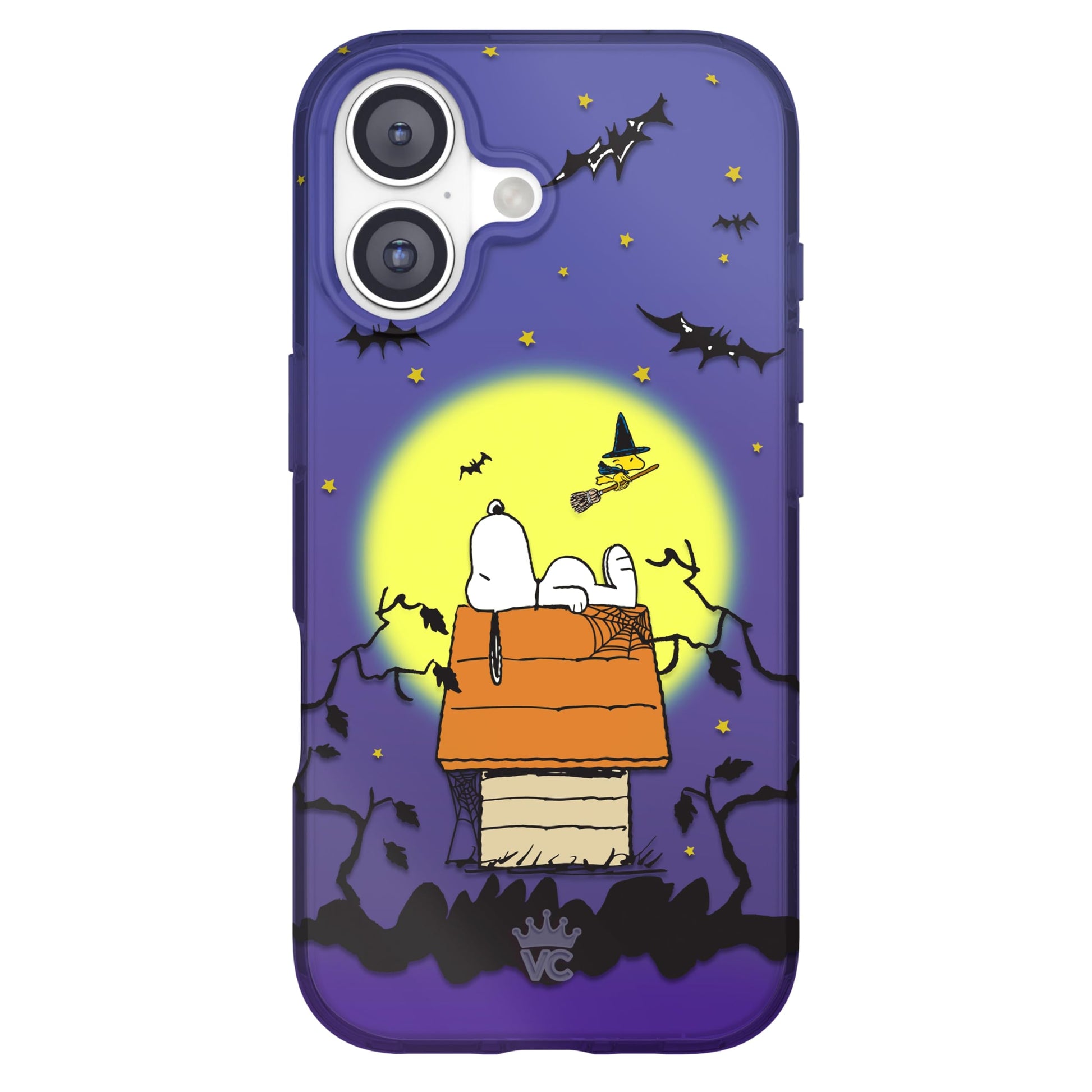VELVET CAVIAR Case for iPhone 17 | Compatible with MagSafe | 10ft Drop Tested | Protective Designer Cases | Spooky Snoopy Midnig
