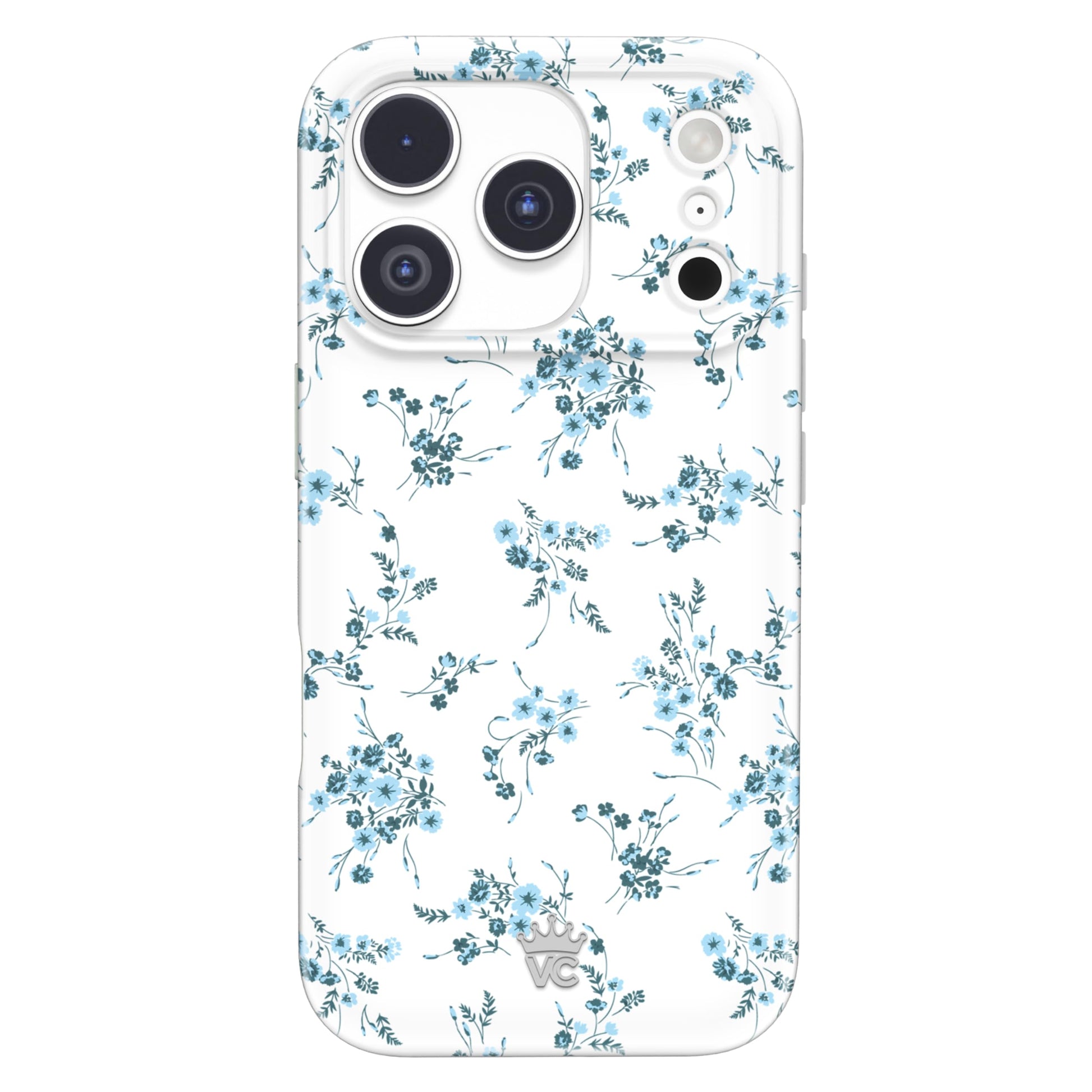 VELVET CAVIAR Case for iPhone 17 Pro | Compatible with MagSafe | 10ft Drop Tested | Protective Designer Cases | French Blue Flor