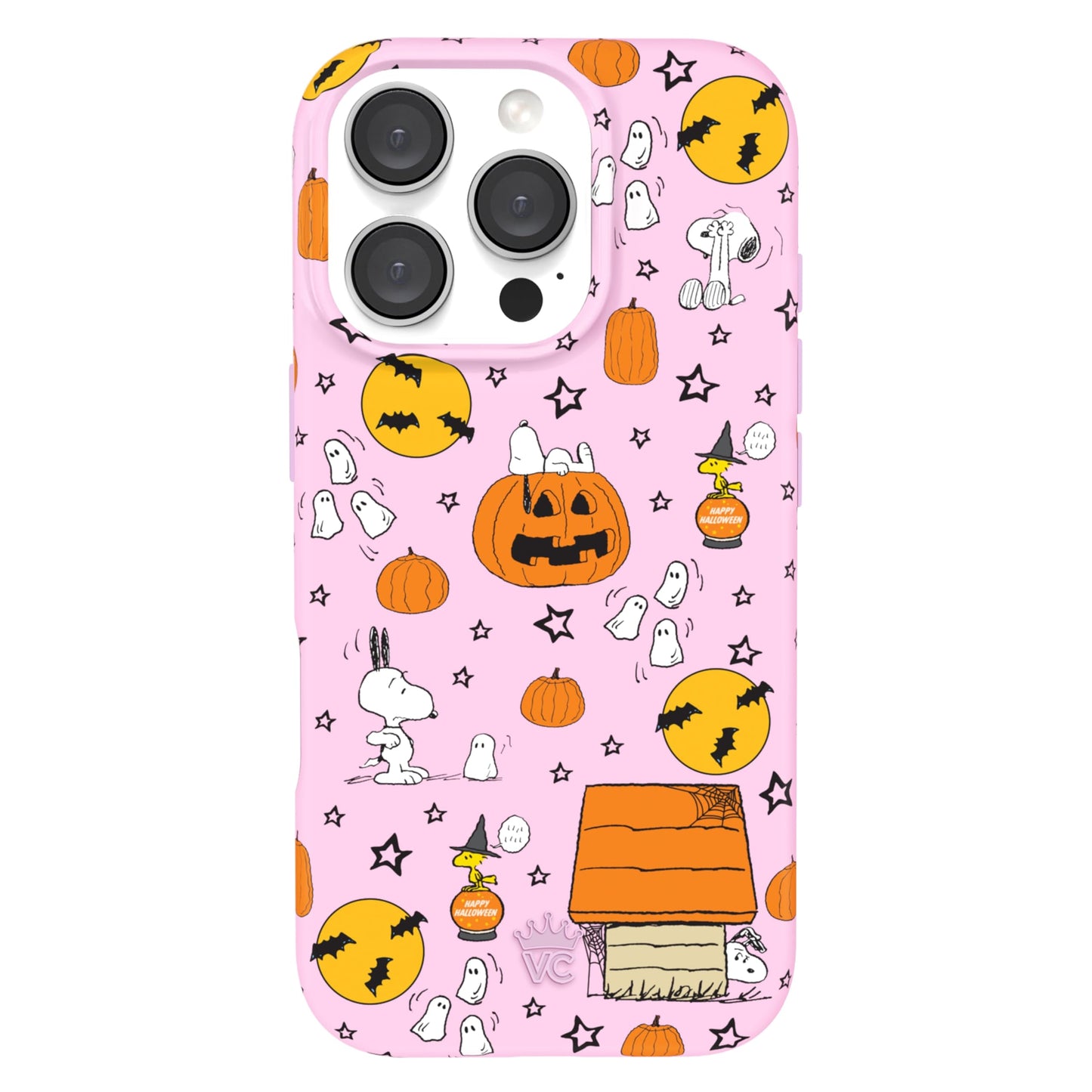 VELVET CAVIAR x Snoopy Phone Case for iPhone 16 Pro - Compatible with MagSafe [10ft Drop Tested] - Pink Pumpkin Snoopy