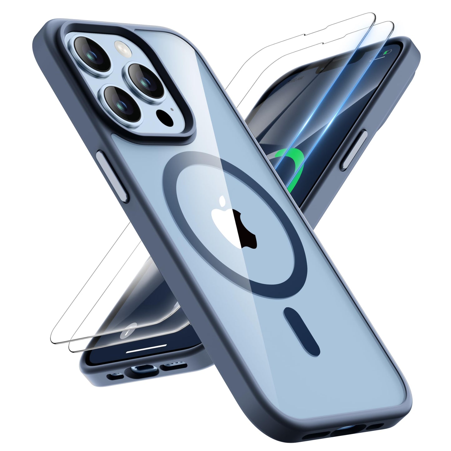 ORETECH for iPhone 13 Pro Max Case, [Compatible with MagSafe][Military-Grade 15FT Drop Protection][2 Pcs Screen Protectors] Shoc