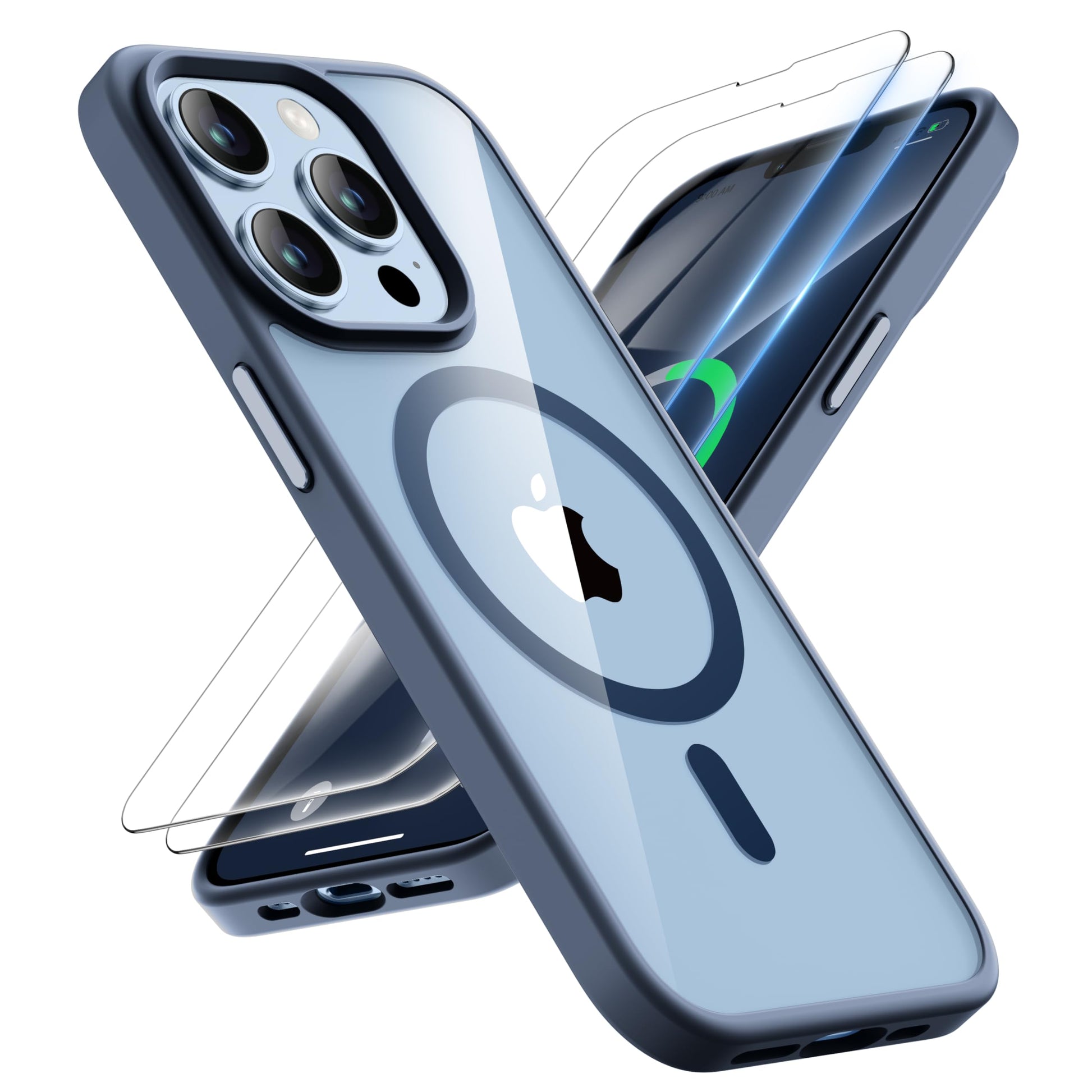ORETECH for iPhone 13 Pro Max Case, [Compatible with MagSafe][Military-Grade 15FT Drop Protection][2 Pcs Screen Protectors] Shoc