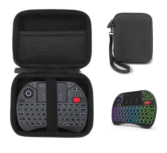 CaseSack Case for Rii X8 Mini Keyboard, 2.4GHz Portable Wireless Keyboard with Touchpad Mouse (Black)