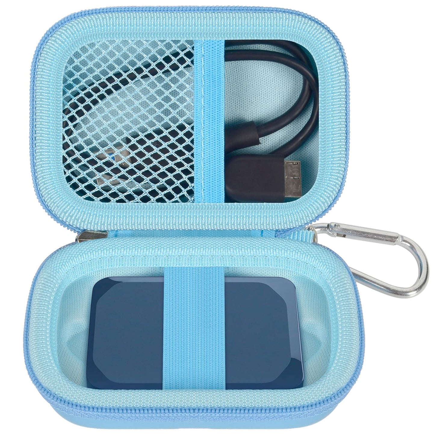 Carrying Case Compatible with Crucial X10/ X9 Pro 4TB/ 2TB/ 1TB Portable SSD, External Solid State Drive Hard Storage Holder Bag