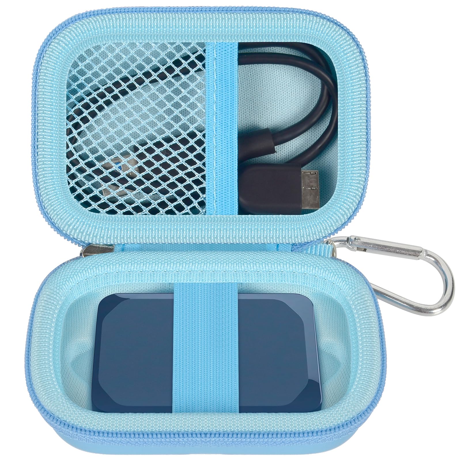 Carrying Case Compatible with Crucial X10/ X9 Pro 4TB/ 2TB/ 1TB Portable SSD, External Solid State Drive Hard Storage Holder Bag