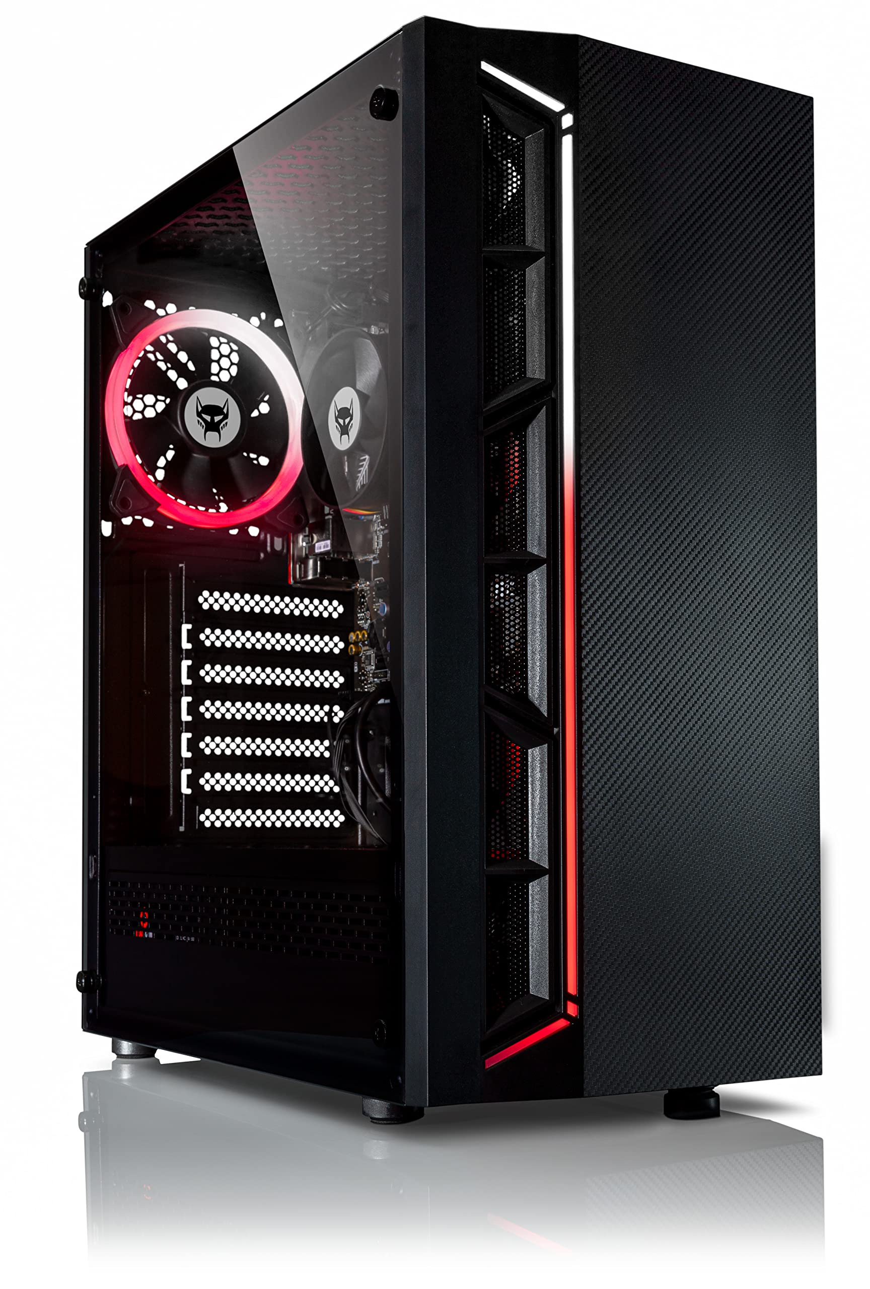 BEASTCOM Q3 Gaming PC Desktop Computer AMD Ryzen 5 5600GT, 4K Vega Graphics 12 Threads, 32GB RAM, 1TB M.2 NVMe, 500W 80PLUS PSU,