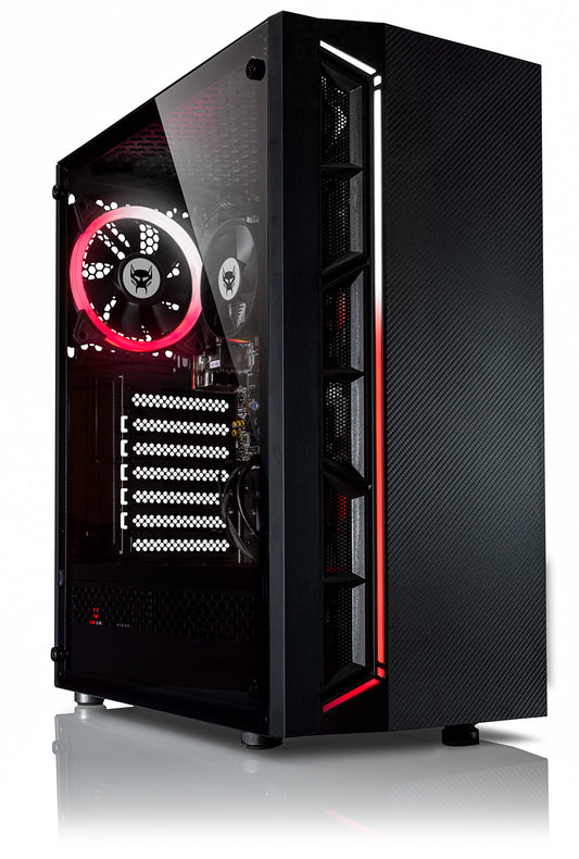 BEASTCOM Q3 Gaming PC Desktop Computer AMD Ryzen 5 5600GT, 4K Vega Graphics 12 Threads, 32GB RAM, 1TB M.2 NVMe, 500W 80PLUS PSU,