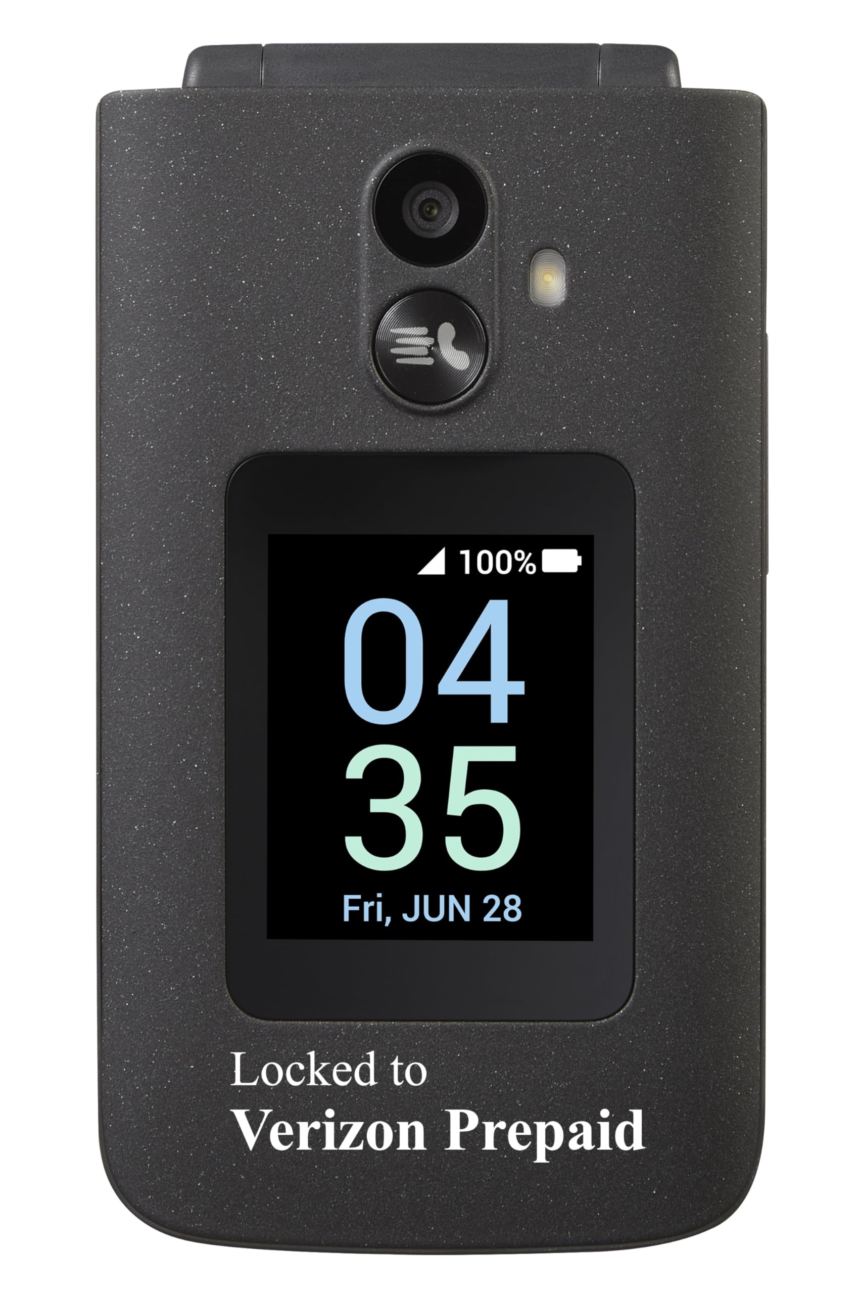 Verizon Prepaid TCL Go Flip 7 (T435S), 4G LTE Flip Phone, Easy-to-Use with Large Buttons, External Display, Long Battery Life -