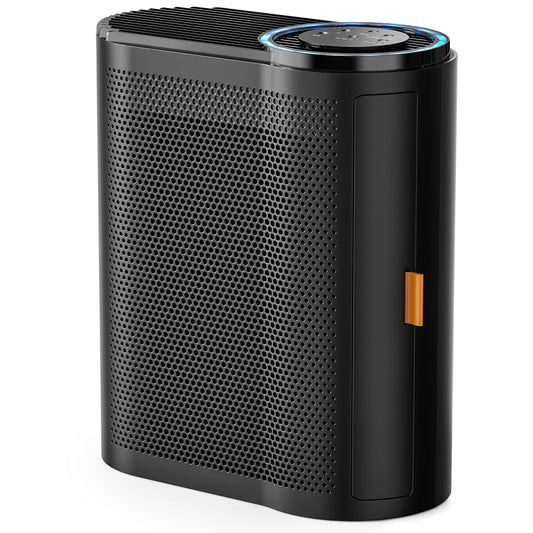 AROEVE Air Purifier MK04 for Home & Office, Covers Up to 1095 ft², Black, 3-in-1 Filter, Sleep Mode, Air Quality Indicator