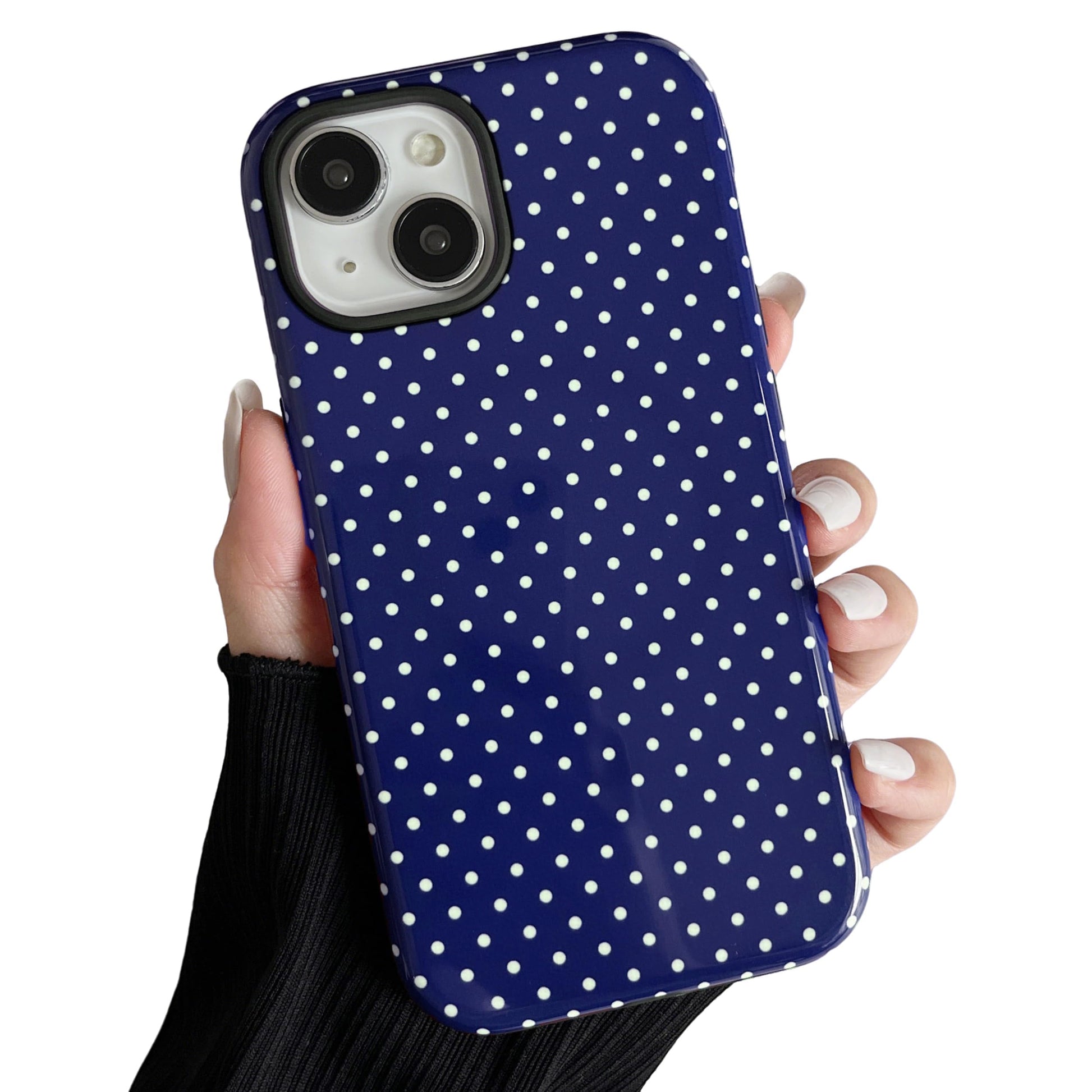 ZTOFERA Magnetic Case for iPhone 13/14, Polka Dot Phone Case Cute for Girl Women, Compatible with Magsafe, Hard PC+Soft TPU Prot