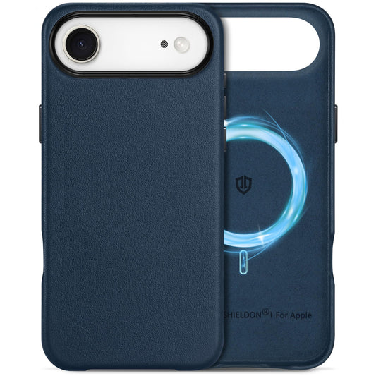 SHIELDON Genuine Leather Case for iPhone Air 6.5 Inch 2025, Compatible with Magsafe, Magnetic Wireless Charging, Slim Fit, Non-S