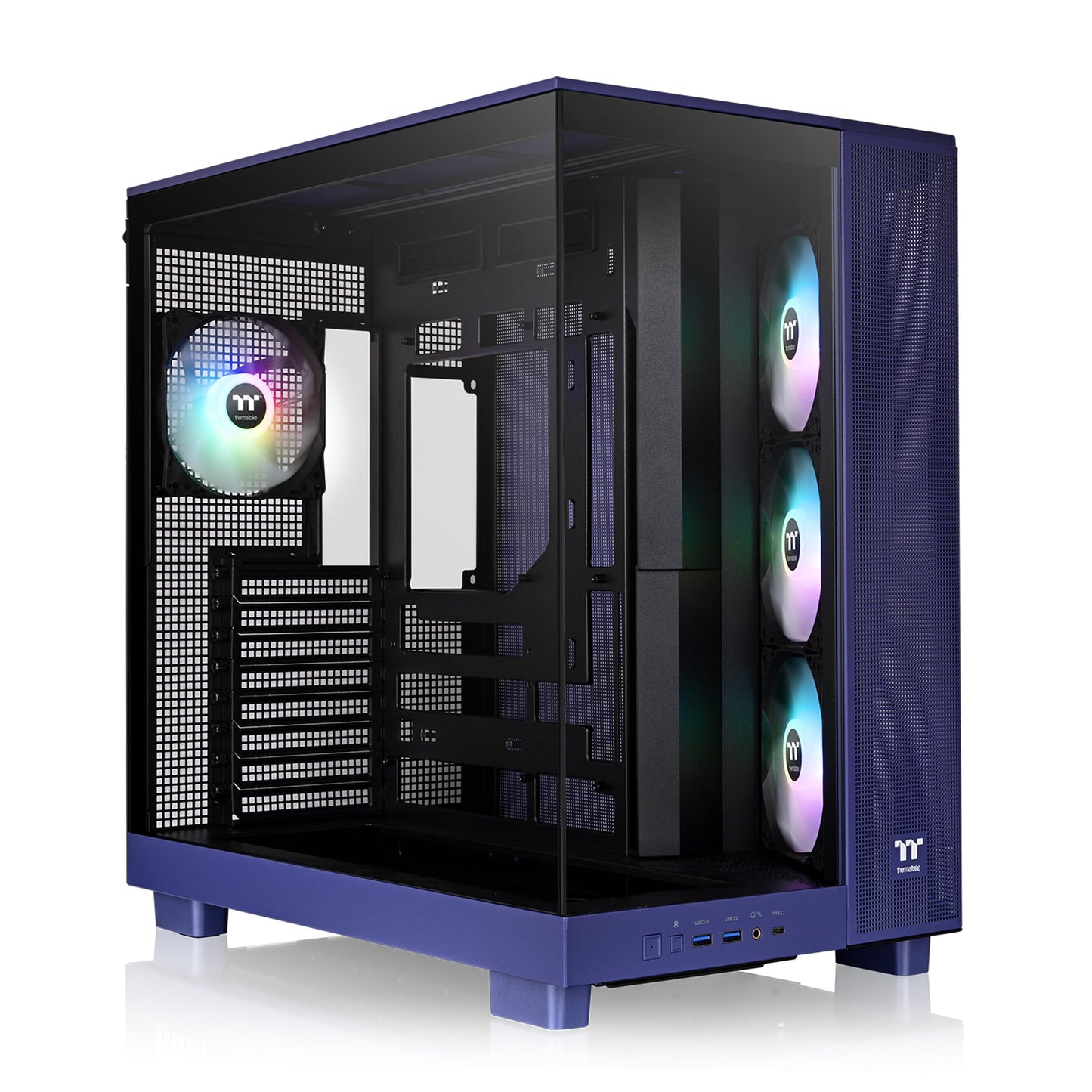 Thermaltake View 380 XL TG ARGB; 4x120mm ARGB Lite Fans Included; 360mm Radiator Support; 420mm GPU Clearance; Hidden Connector