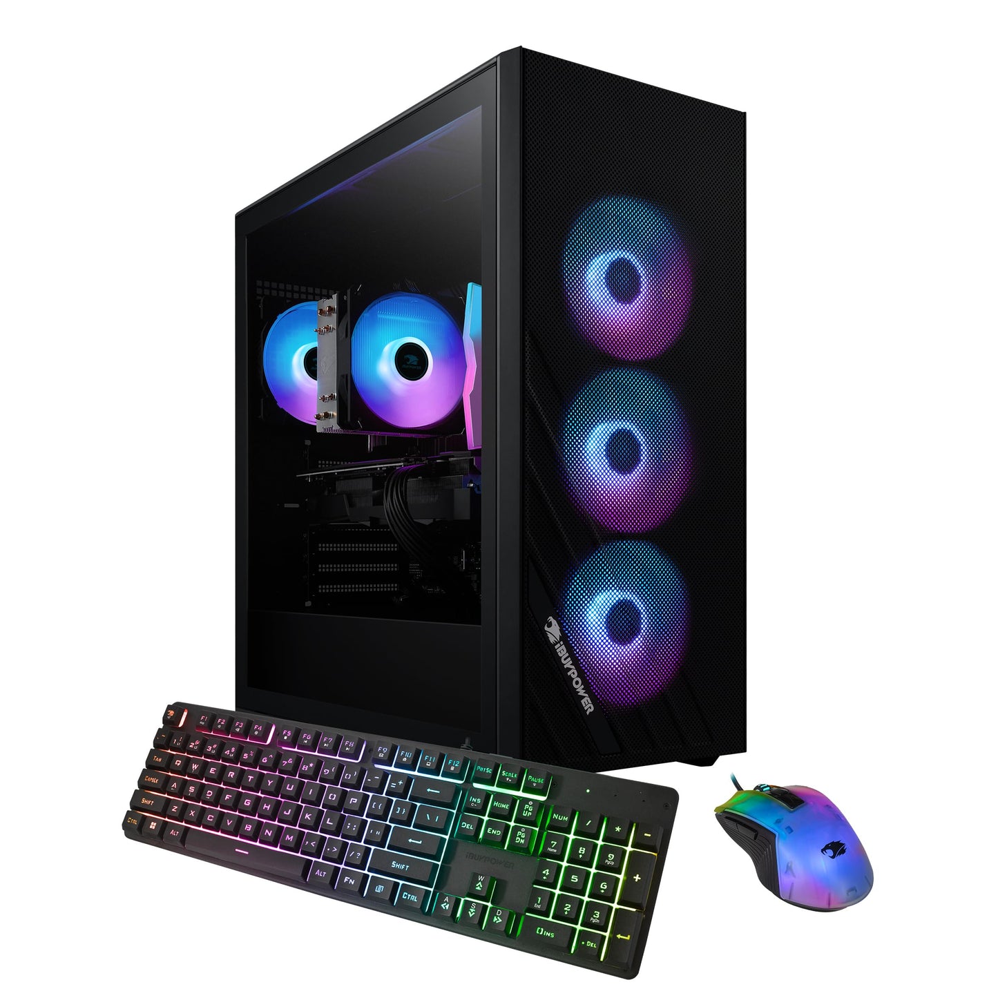 iBUYPOWER Scale Gaming PC Desktop Computer Intel Core i5 14400F CPU, NVIDIA GeForce RTX 4060 8GB GPU, 16GB DDR5 RGB 5200MHz RAM,