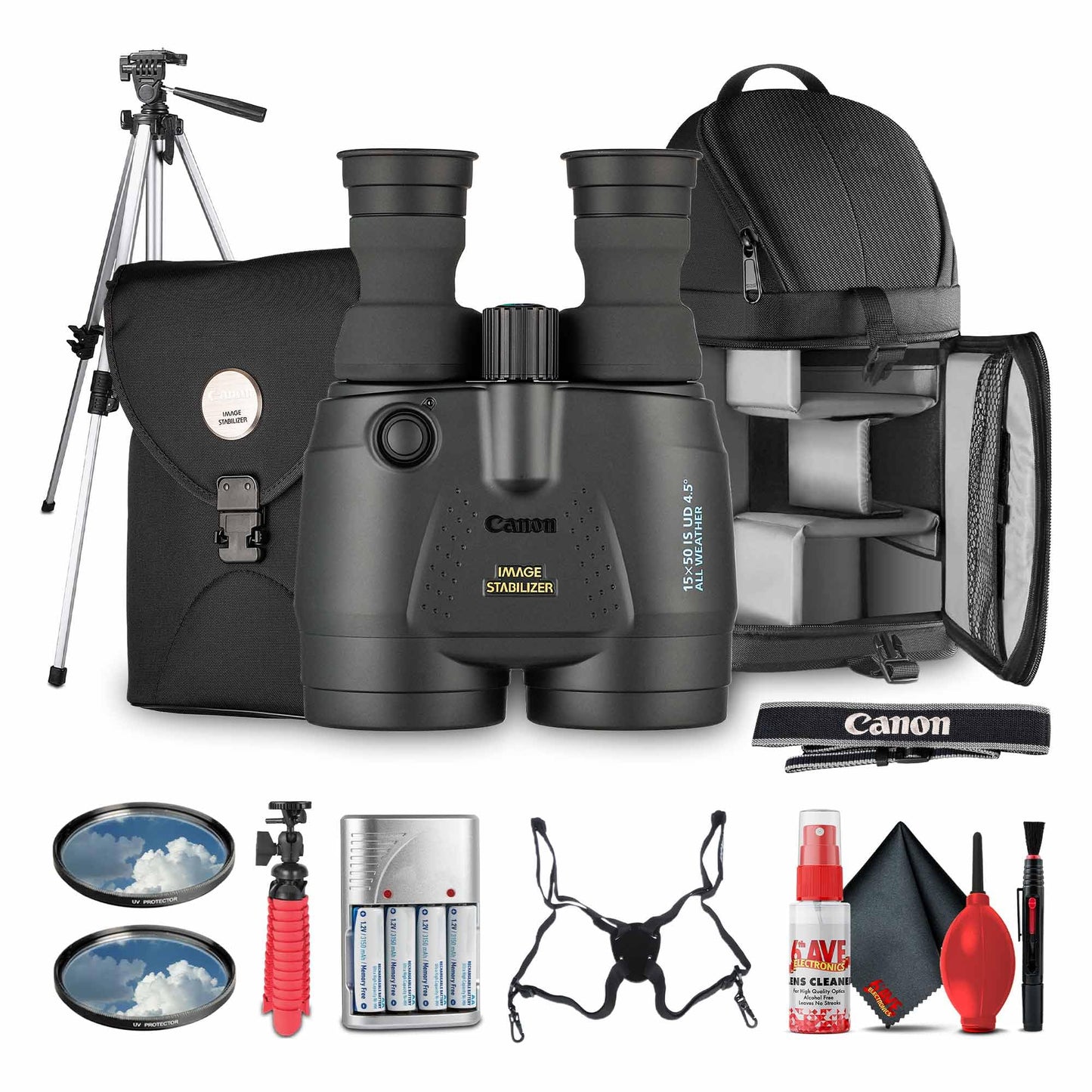 Canon 15x50 is All-Weather Image Stabilized Binoculars - High-Power 15x Magnification, Wide Field of View, Weather-Resistant Des