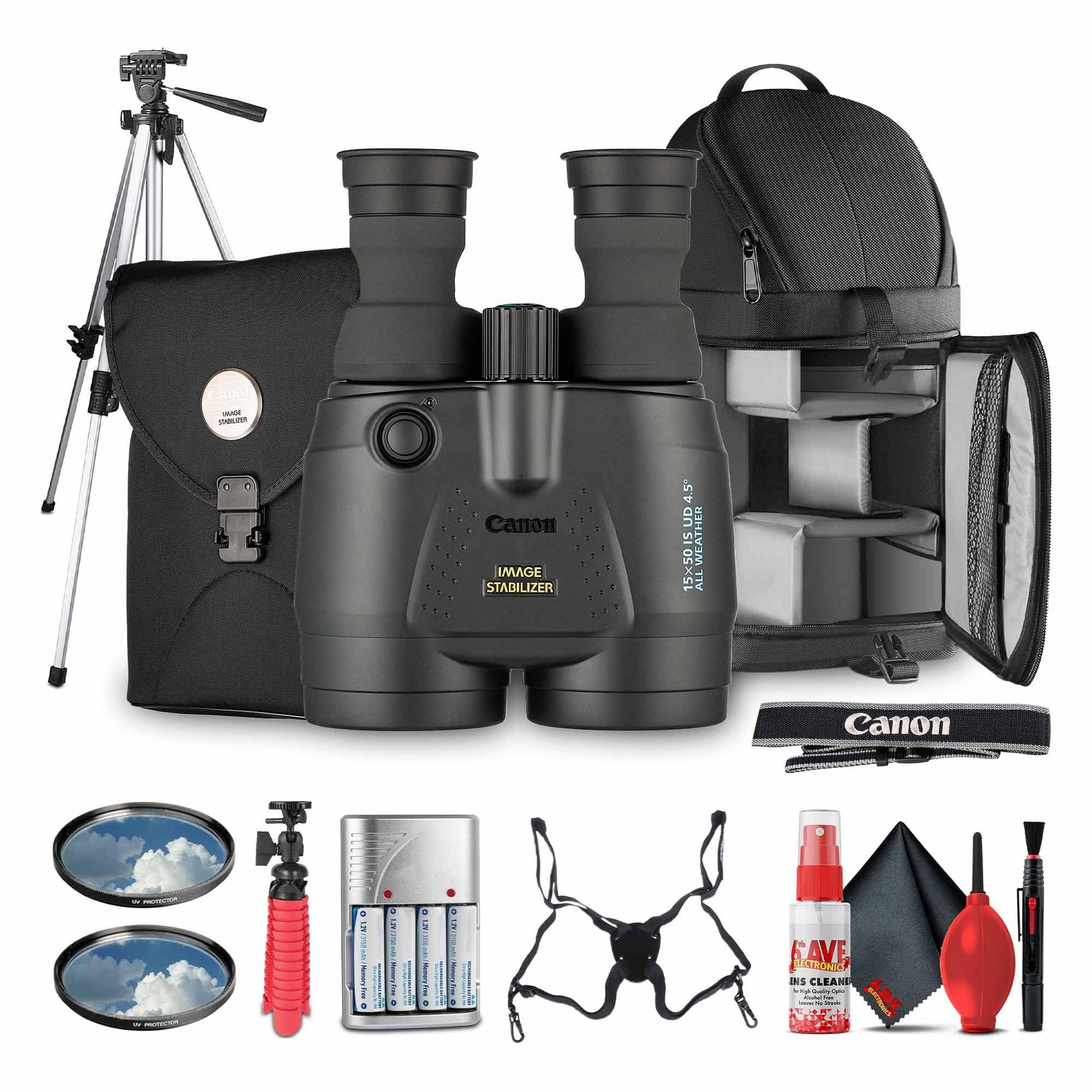 Canon 15x50 is All-Weather Image Stabilized Binoculars - High-Power 15x Magnification, Wide Field of View, Weather-Resistant Des