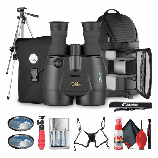 Canon 15x50 is All-Weather Image Stabilized Binoculars - High-Power 15x Magnification, Wide Field of View, Weather-Resistant Des