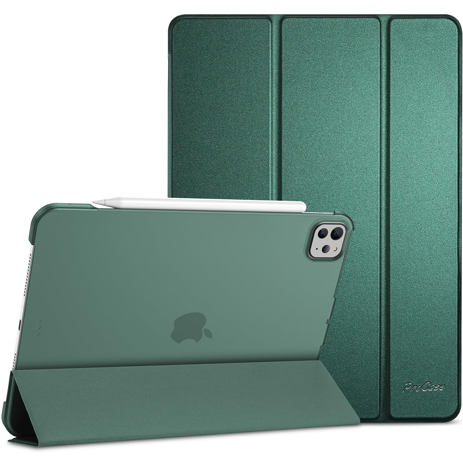ProCase Smart Case for iPad Pro 11 Inch M5 2025/M4 2024 (Model: A3357/A3358/A3359/A2836/A2837/A3006), Slim Folio Stand Hard Back