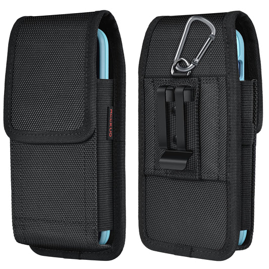 ACCKUO Phone Holster for Belt with Metal Clip and Magnetic Closure Compatible with iPhone 16/15/14/13/12 Pro Max, Galaxy S25/S24