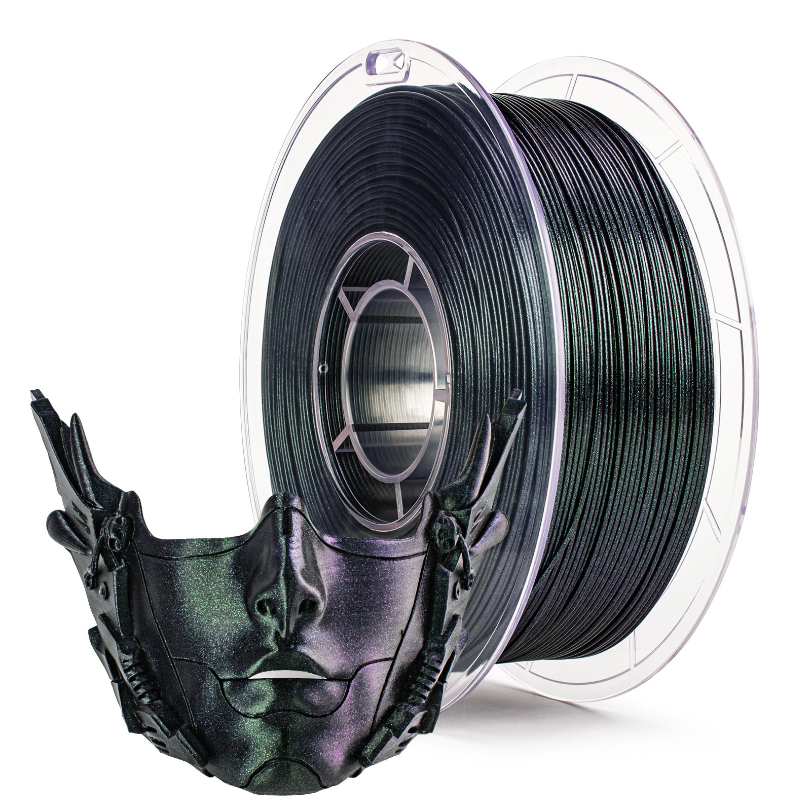 ZIRO Glitter PLA Filament 1.75mm, 3D Printer Filament Super Sparkle PLA, Chameleon Series 3D Printing Material, 2.2lbs Spool, Fi